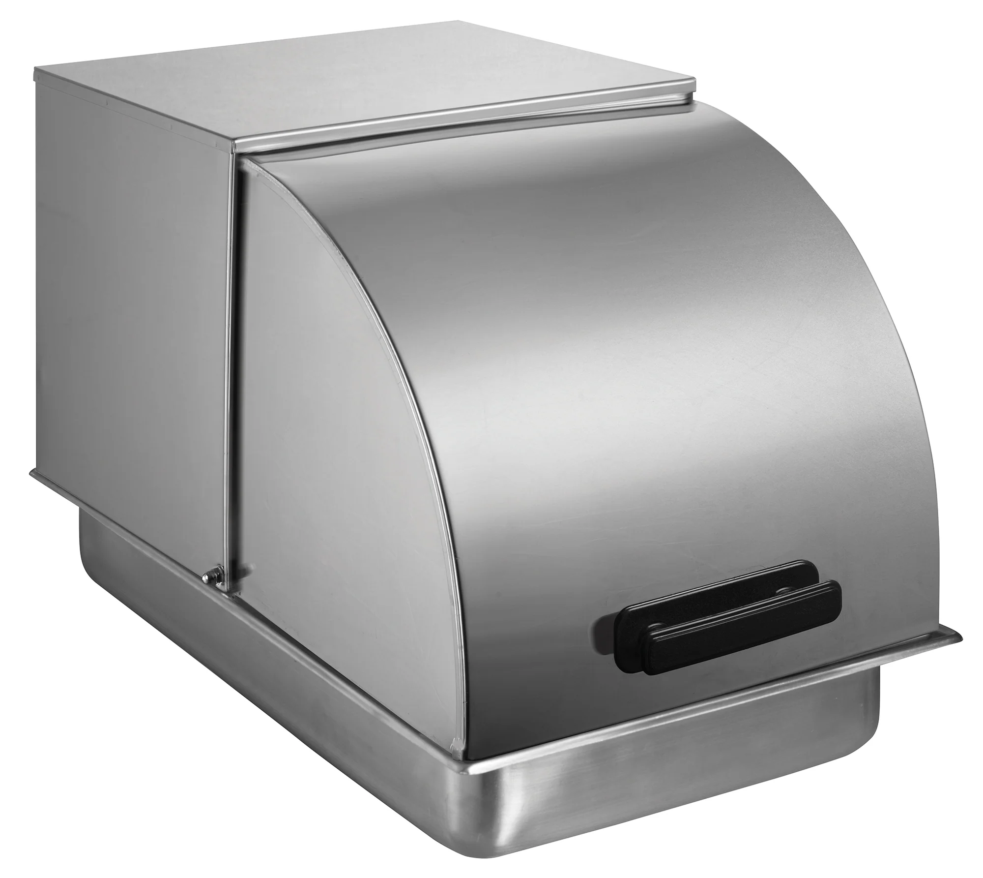 Winco C-RCF 20-3/4 Inch Roll-Top Cover Stainless Steel with Handle - Image 2