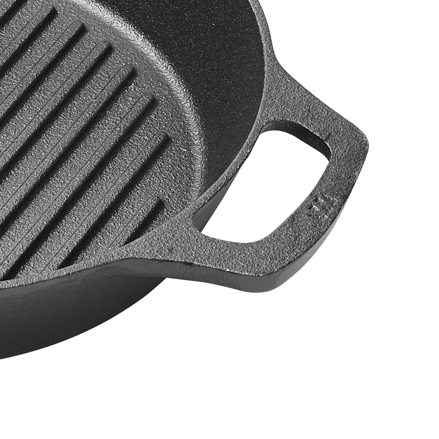 Winco CAGP-10R 10-1/4 Inch Round Induction Grill Pan Pre-seasoned Cast Iron - Image 3