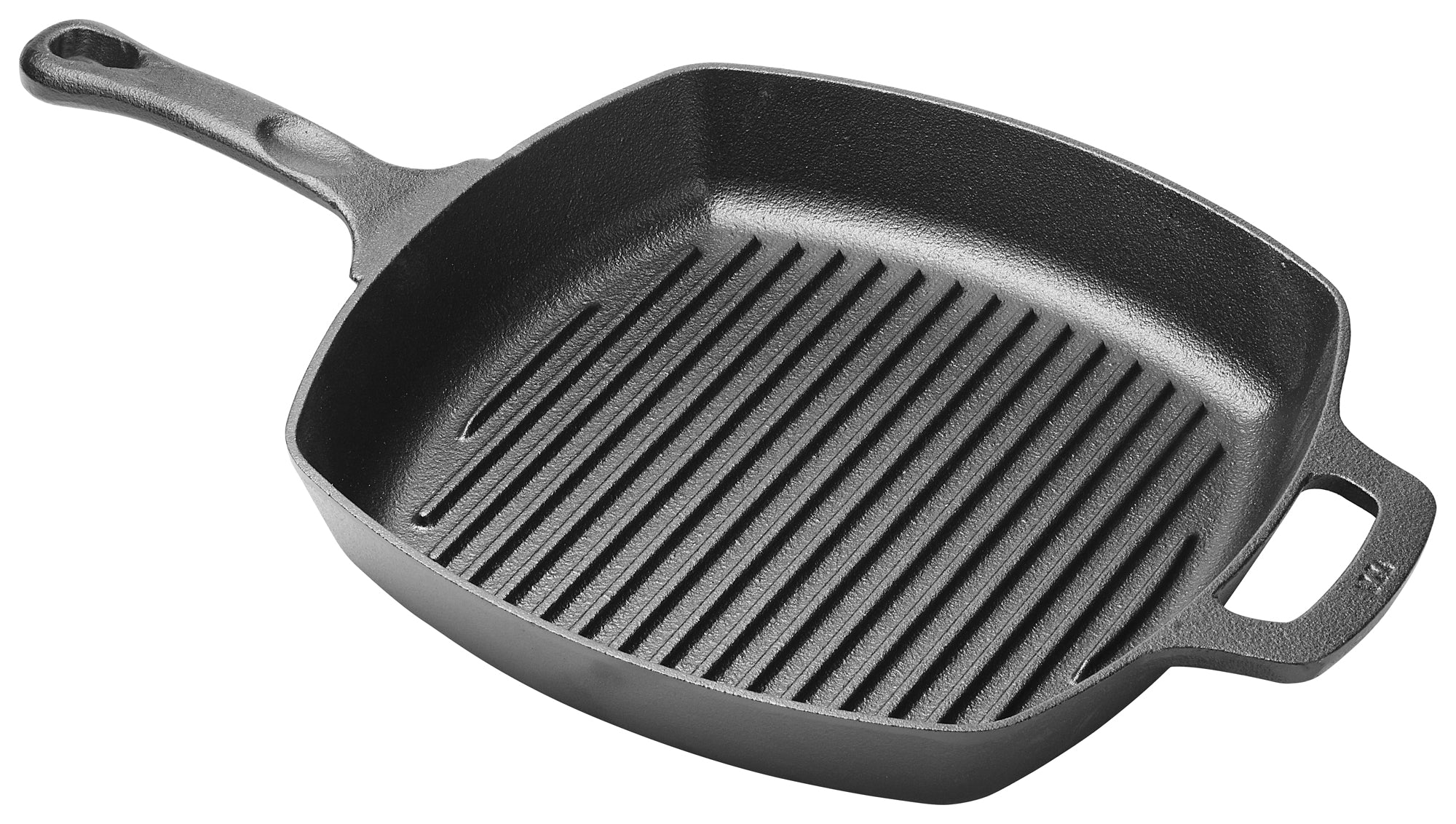 Winco CAGP-10S 10 Inch Square Cast Iron Grill Pan Pre-seasoned Induction Ready - Image 5