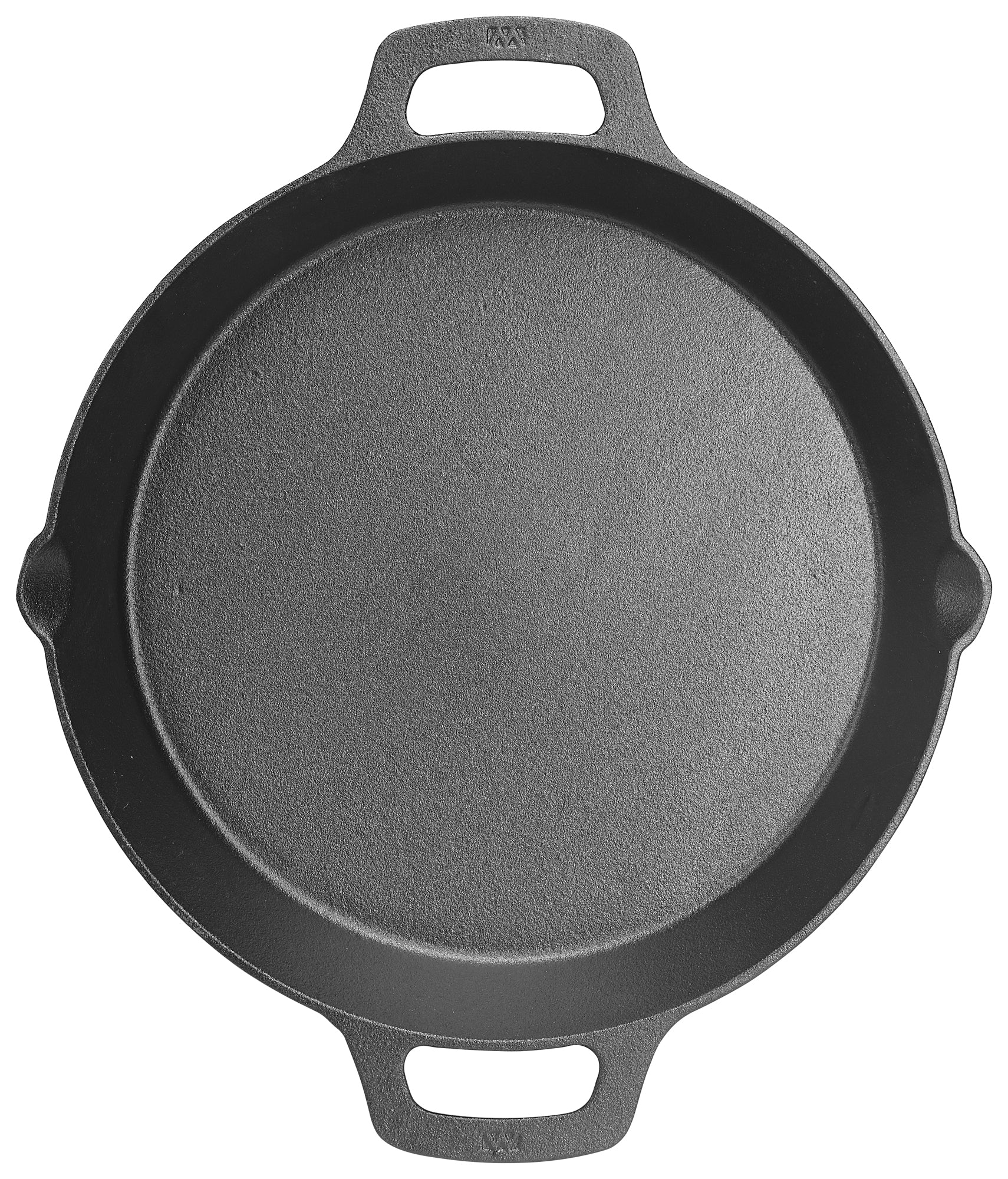 Winco CASD-12 12 Inch Induction Skillet with dual loop handle Cast Iron - Image 2