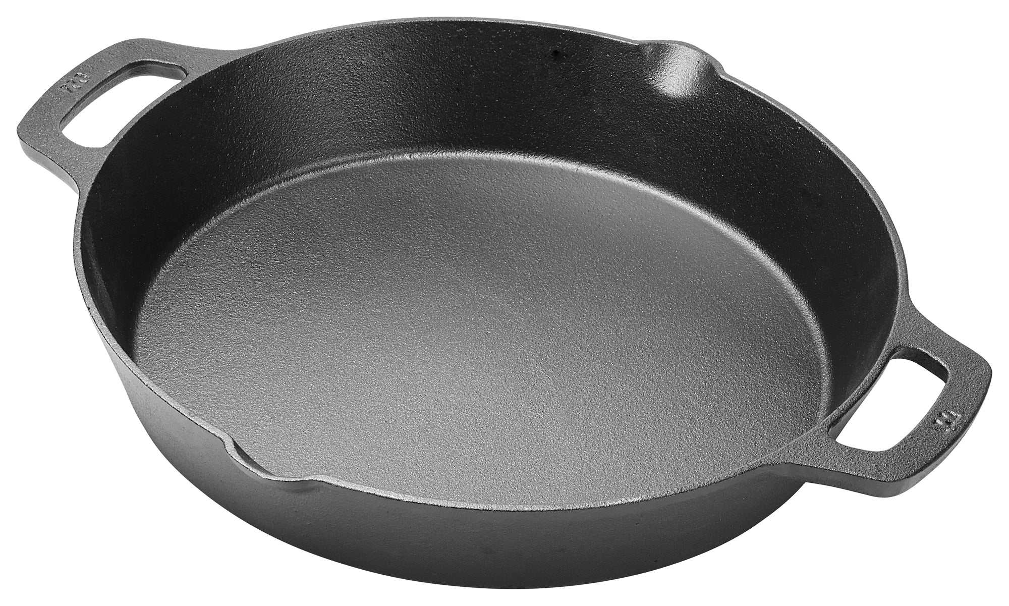 Winco CASD-12 12 Inch Induction Skillet with dual loop handle Cast Iron - Image 3