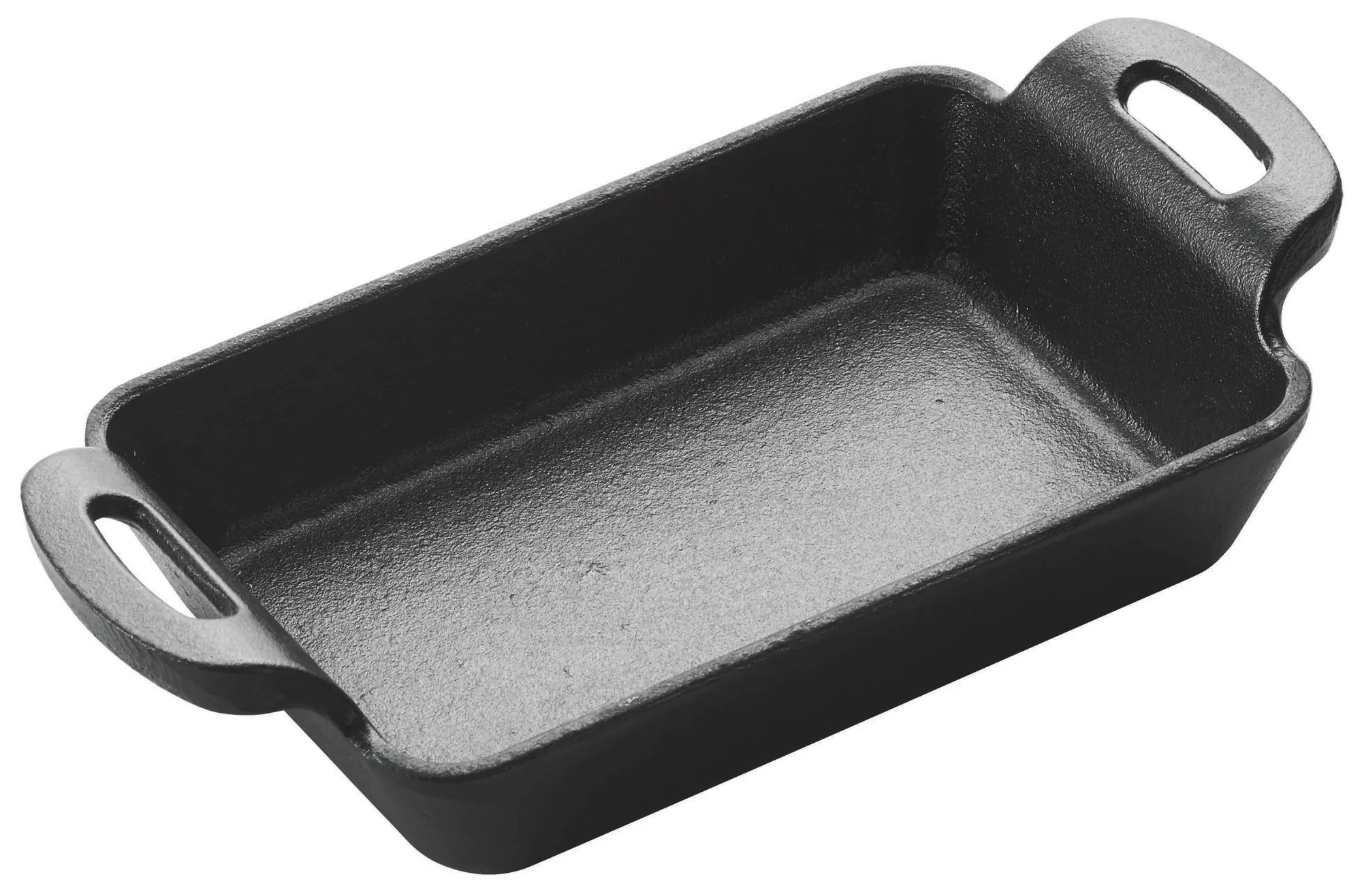 Winco CASM-5RT 10 Oz. Rectangular Mini Induction Server Cast Iron Matte Black - Image 3