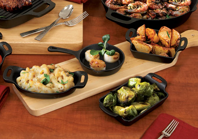 Winco CASM-6R 14 Oz Mini Induction Server Round Cast Iron Matte Black - Image 3