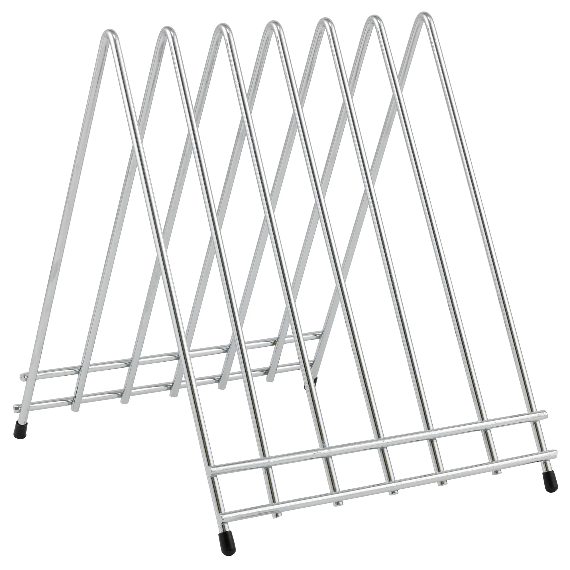 Winco CB-6L Cutting Board Rack Chrome Plated 6 Slots for Boards Up To 1 Inch - Image 2
