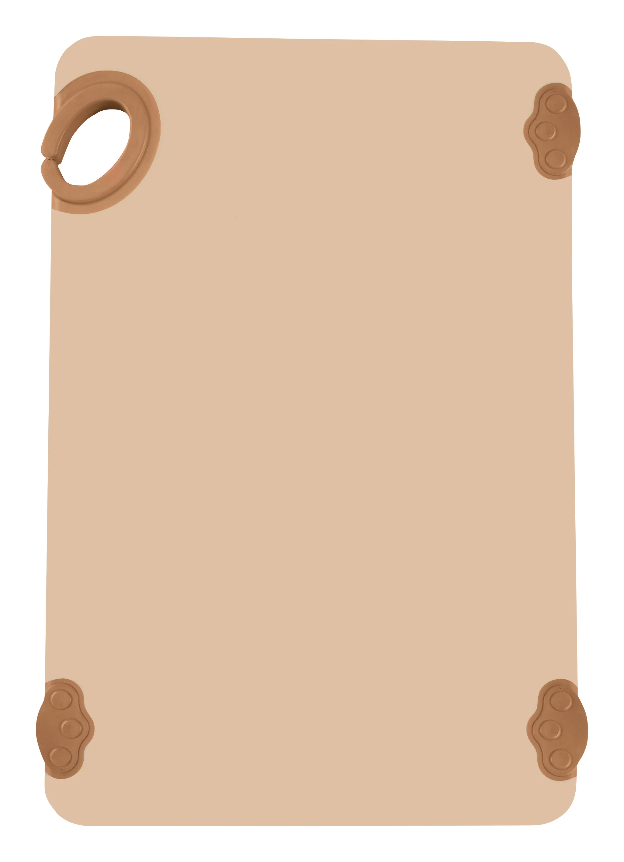 Winco CBK-1218BN 12 Inch Cutting Board with rubber grip hook Brown Co-polymer - Image 2