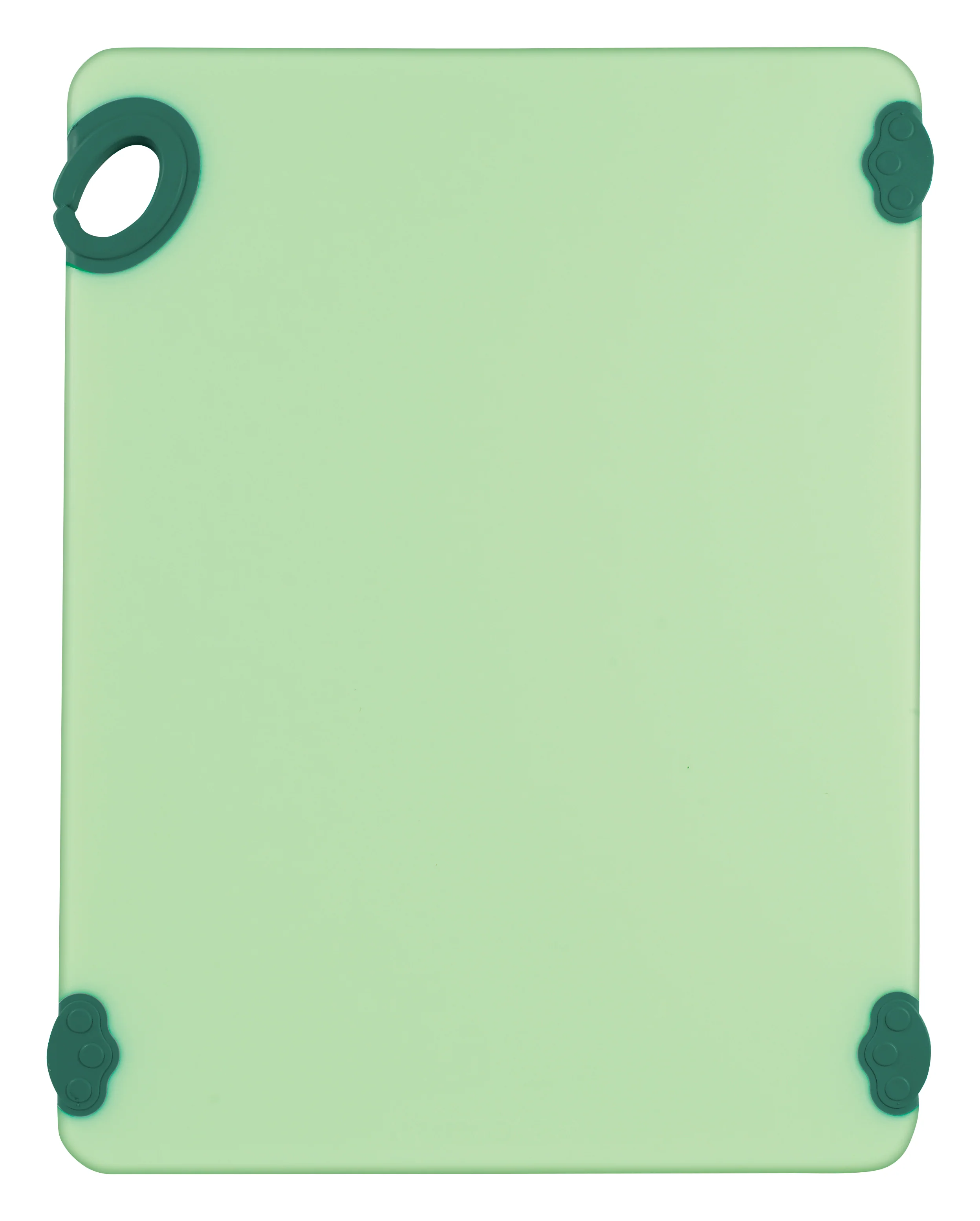 Winco CBK-1520GR 15 Inch Rectangular Cutting Board with Rubber Grip Hook Green Co-polymer