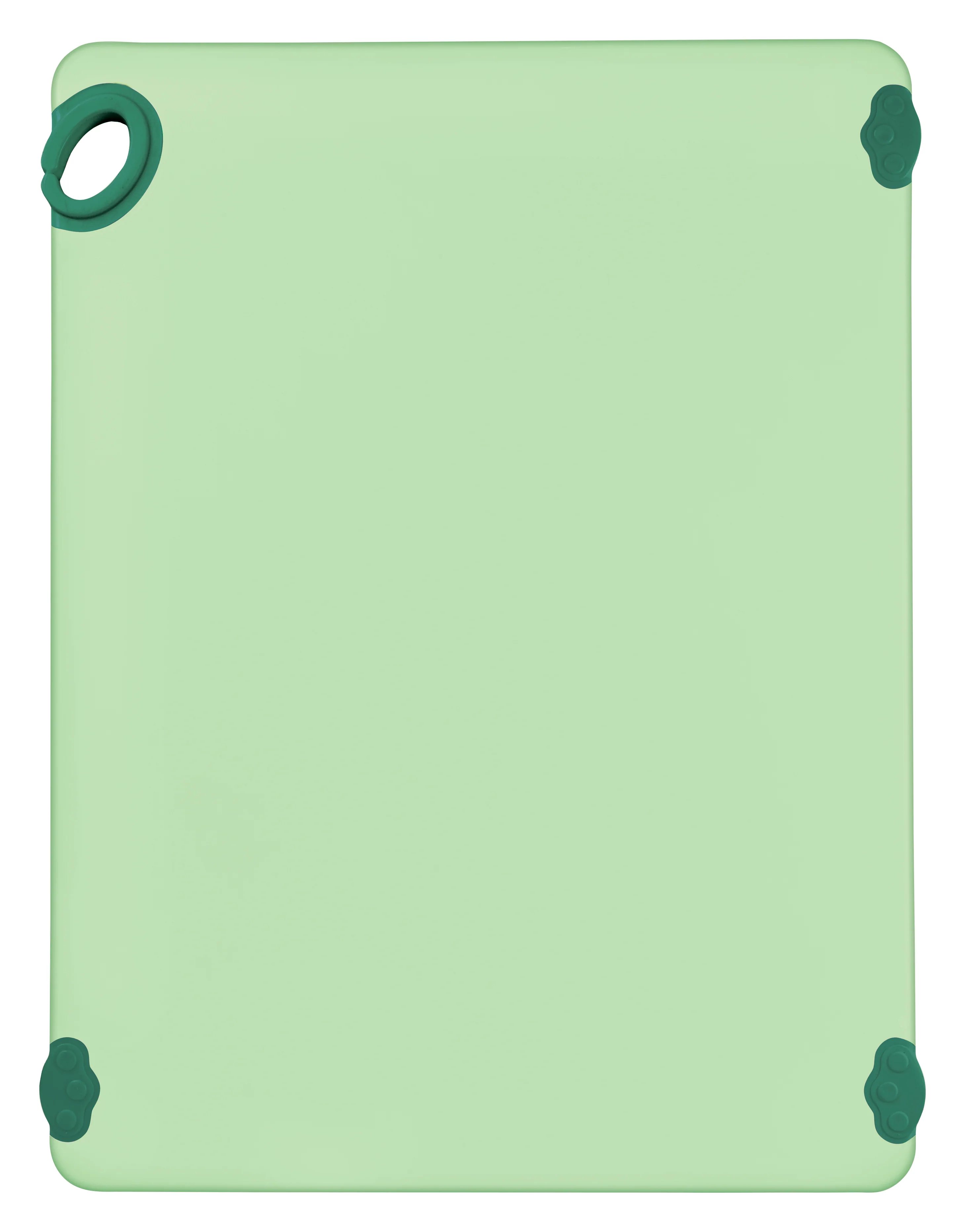 Winco CBK-1824GR 18 Inch Rectangular Cutting Board with Rubber Grip Green Co-Polymer