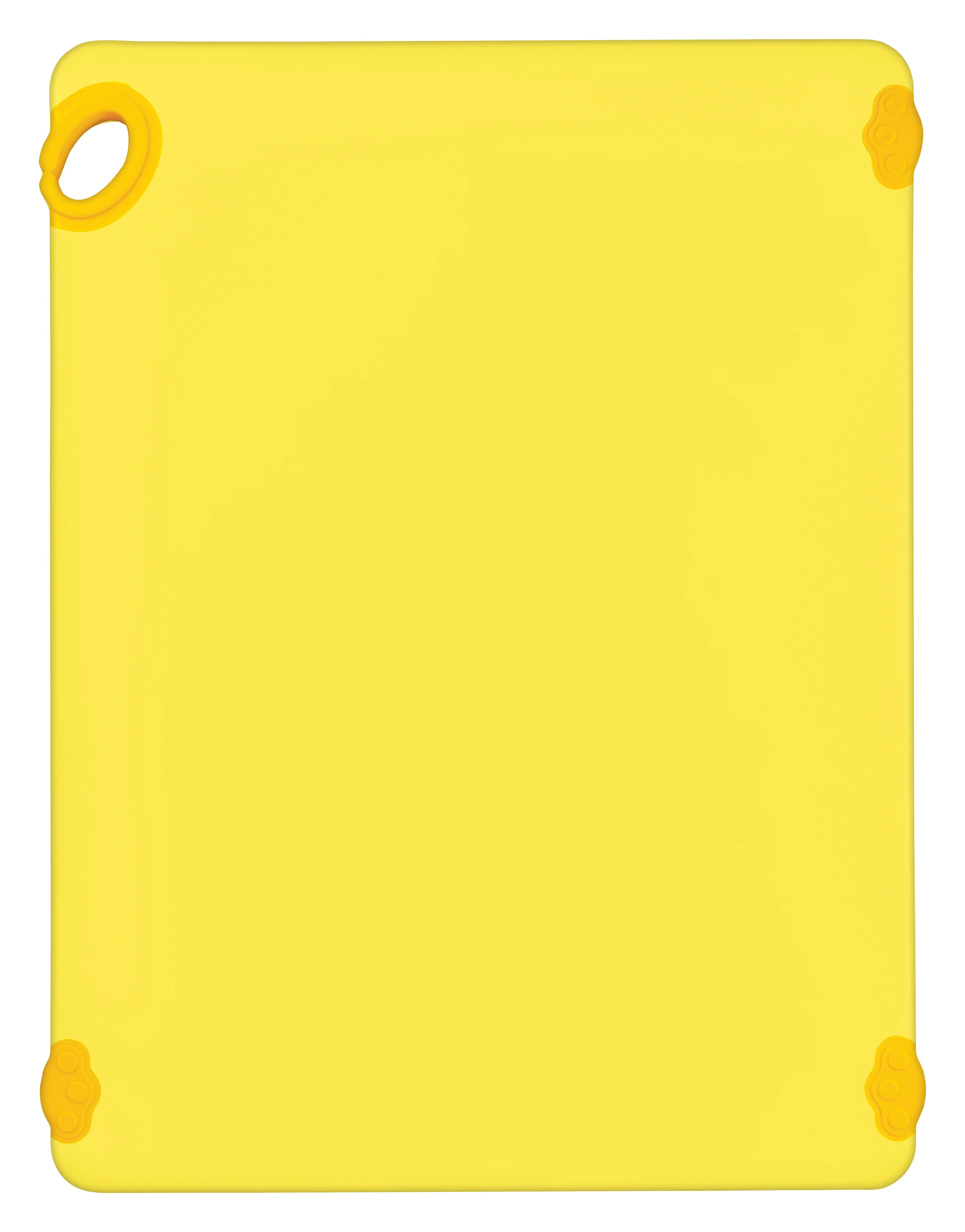 Winco CBK-1824YL 18 Inch Cutting Board with Rubber Grip Hook Yellow Co-polymer