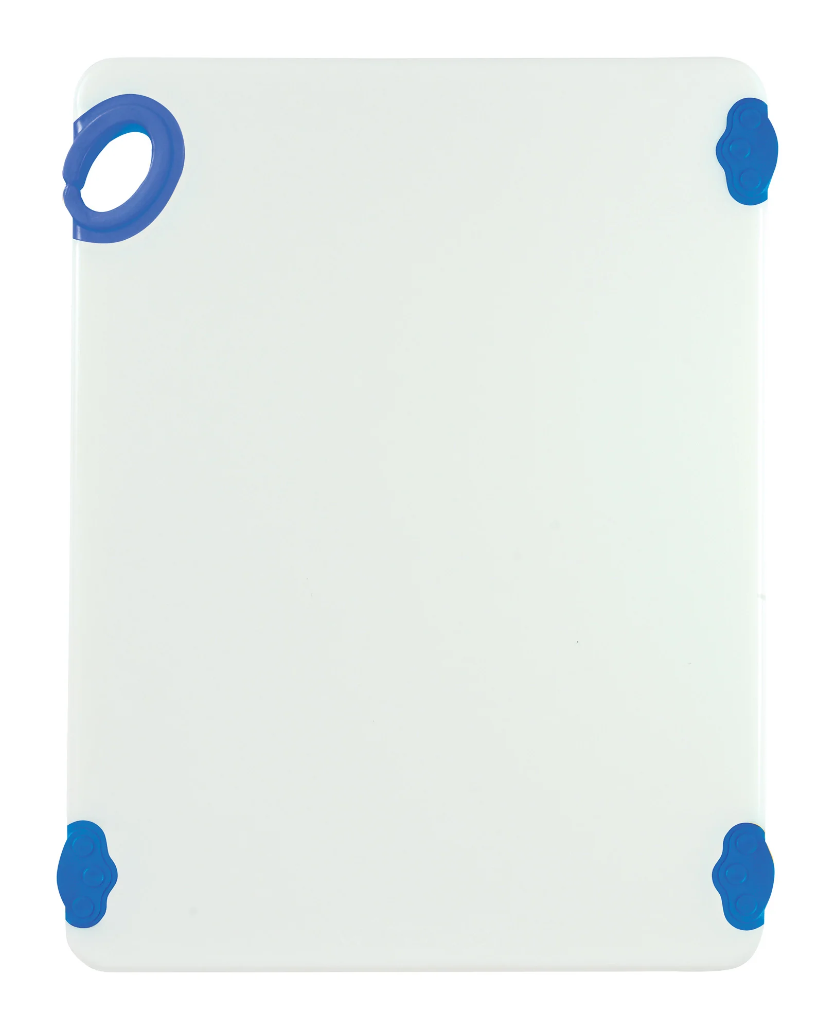 Winco CBN-1520BU 15 Inch x 20 Inch Rectangular Cutting Board Blue with Rubber Grip Hook