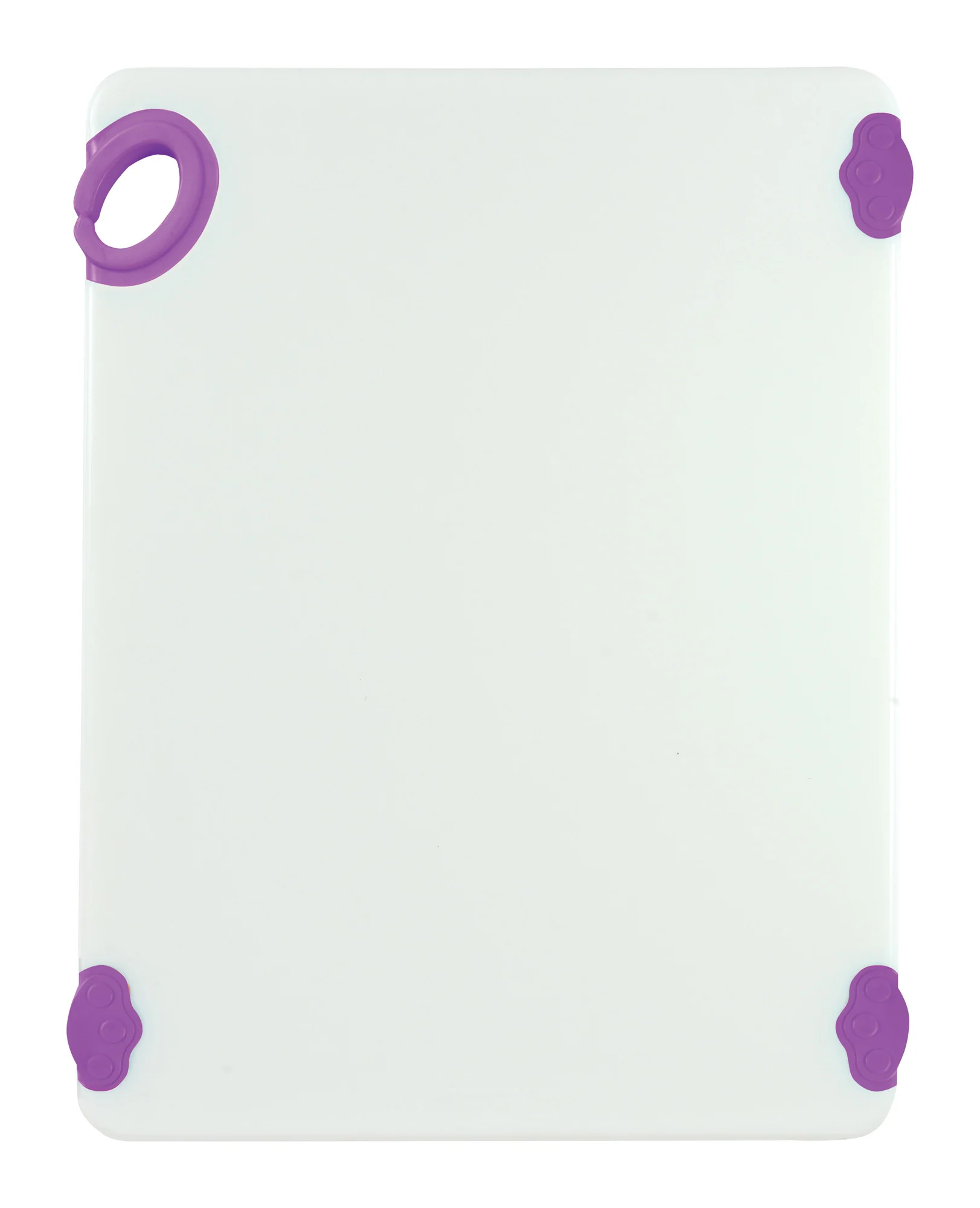 Winco CBN-1520PP 15 Inch Purple Rectangular Cutting Board with Rubber Grip Hook Co-polymer - Image 2
