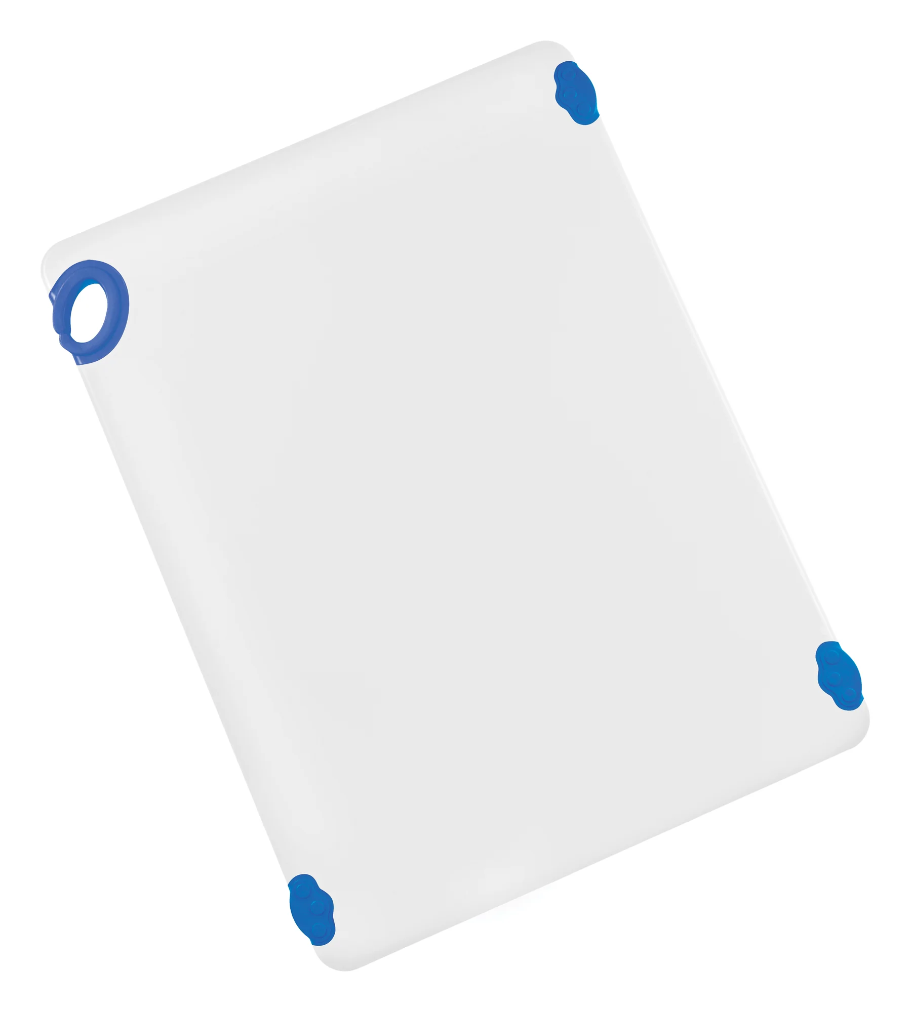 Winco CBN-1824BU 18 Inch Rectangular Cutting Board with Rubber Grip Hook Blue Co-polymer - Image 3