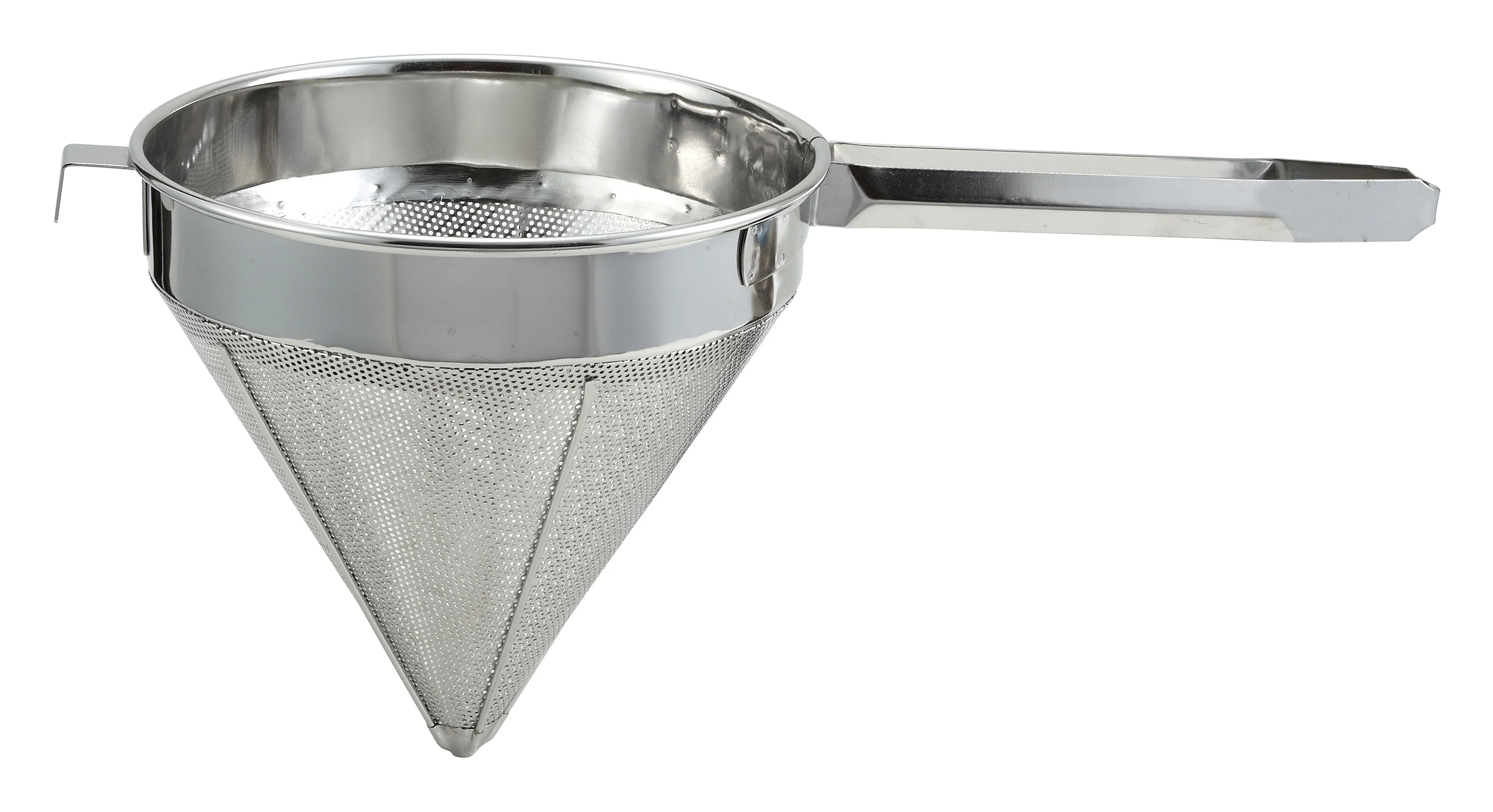 Winco 12" Fine Mesh China Cap Strainer - Stainless Steel