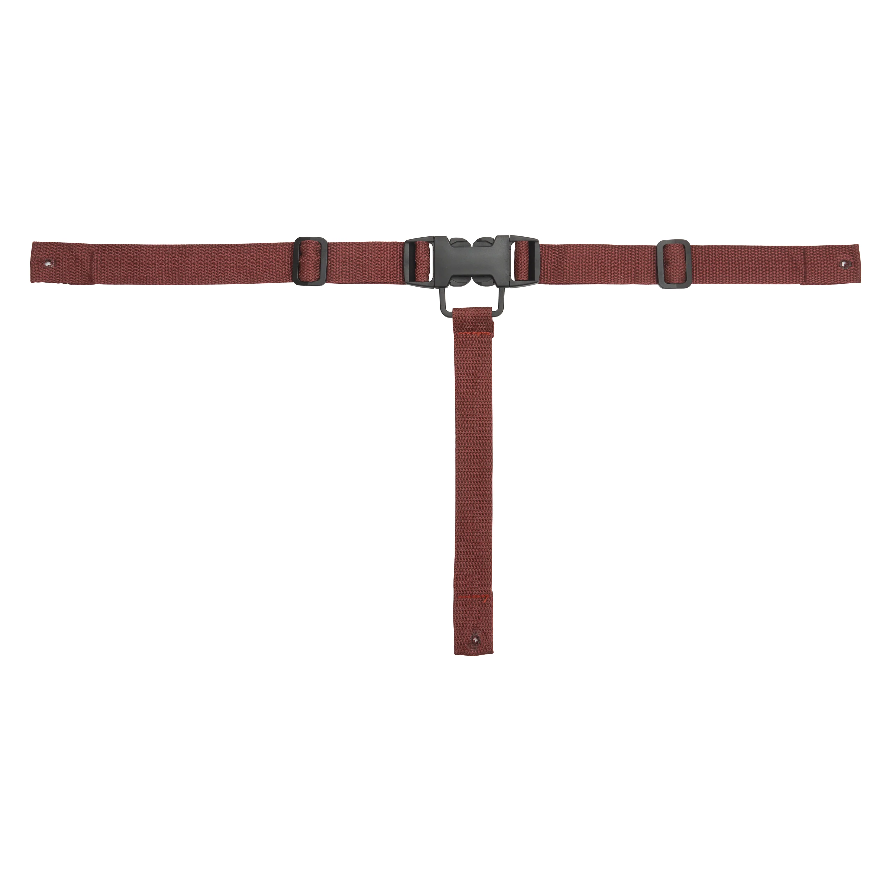 Winco CHH-4 5.9 Inch High Chair Straps with 2 Seat Belts and 1 Center Strap Garnet