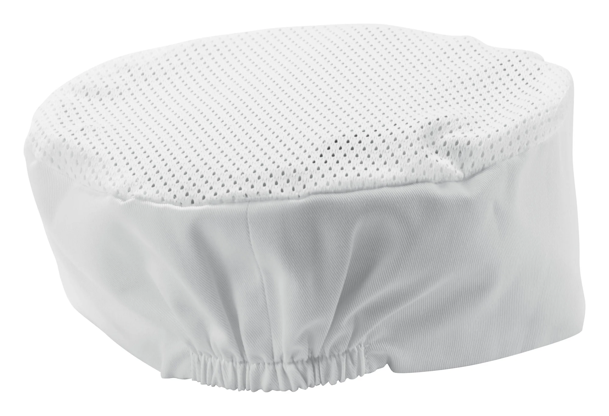 Winco CHPB-3WR Chef's Hat Ventilated Poly-Cotton Blend White - Image 2