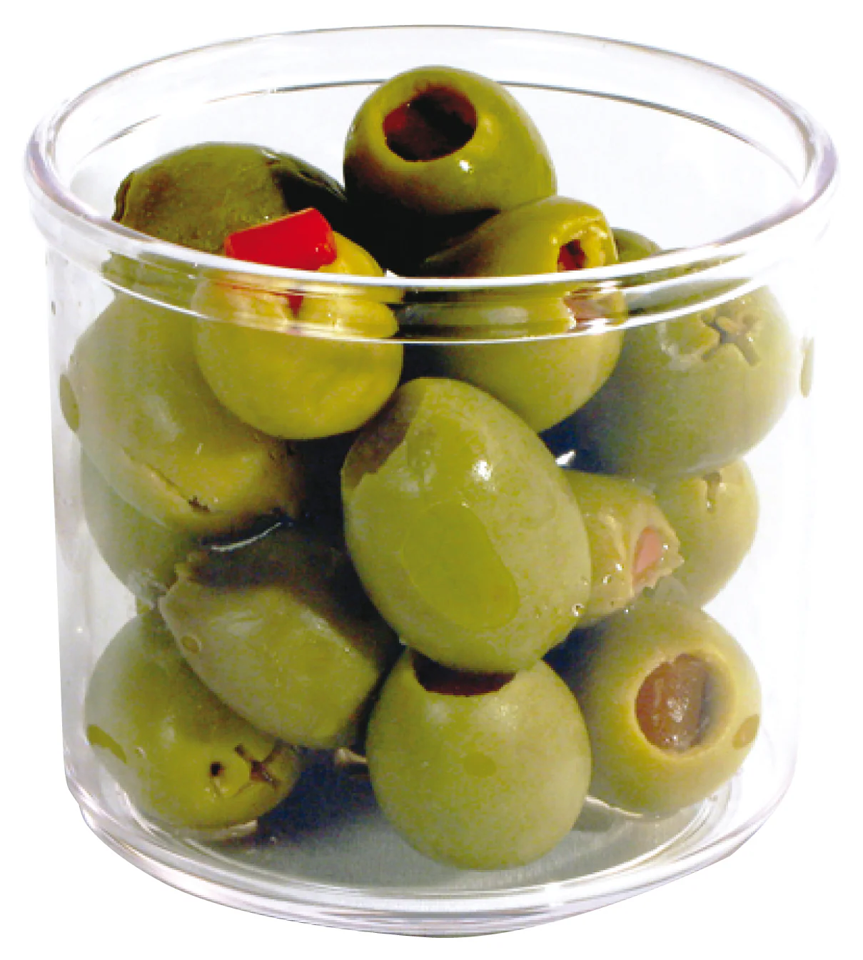 Winco CJ-7P 7 Oz Clear Plastic Condiment Jar Round with Durable Design - Image 2