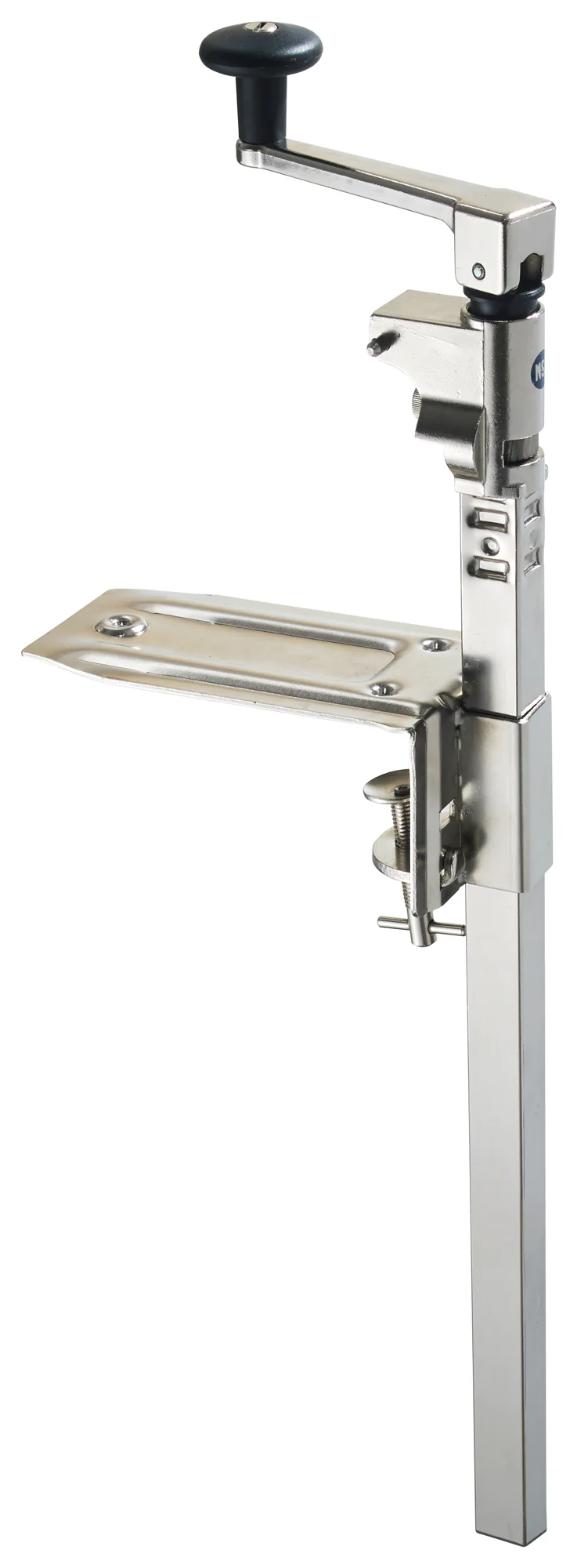 Winco CO-3N 6 Inch Manual Can Opener Rigid Universal Mounting Base with Knife Blade Stainless Steel - Image 3