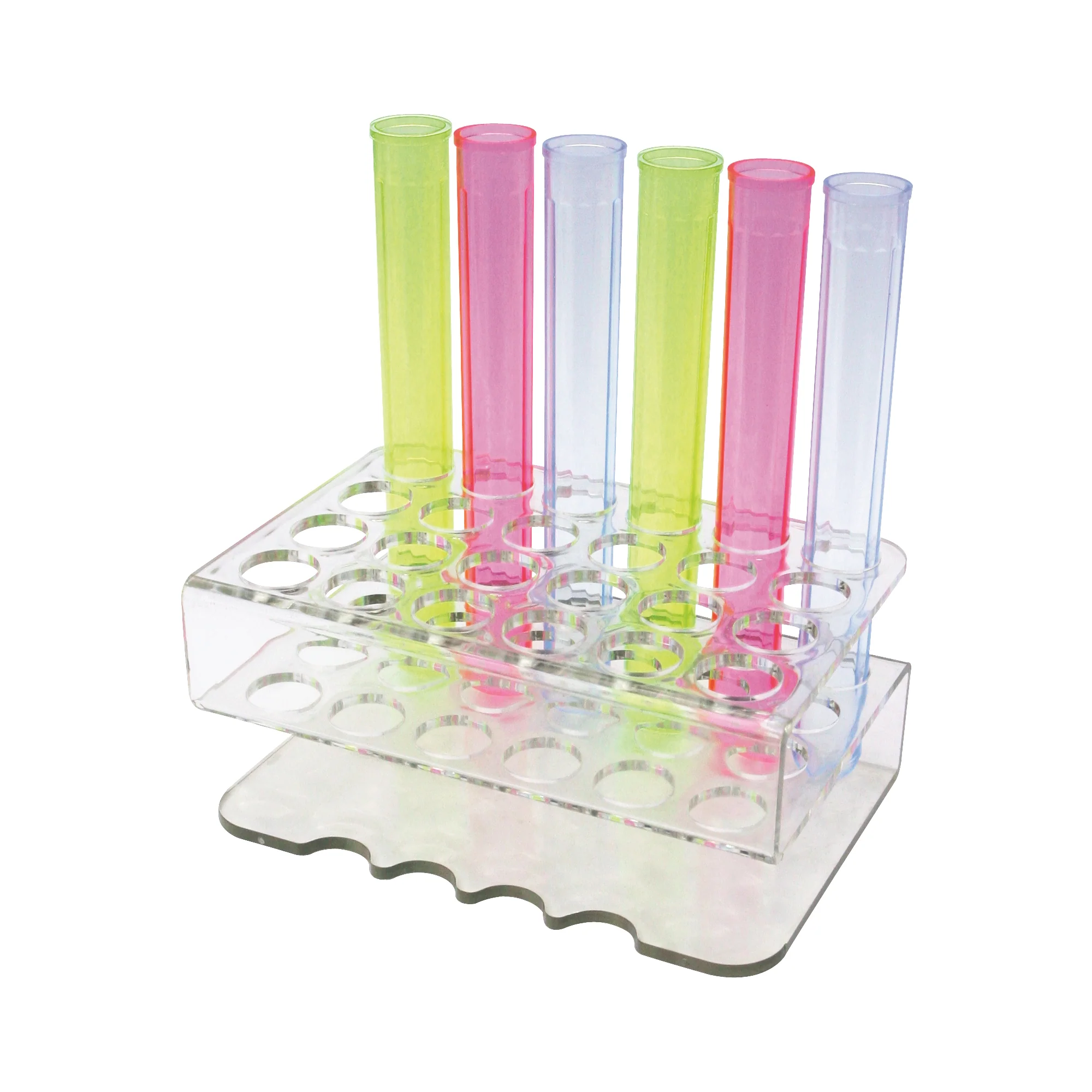 Winco CR-1600 Bar Maid Rack For Shooter Tubes, 24 Slots, Clear - Image 2