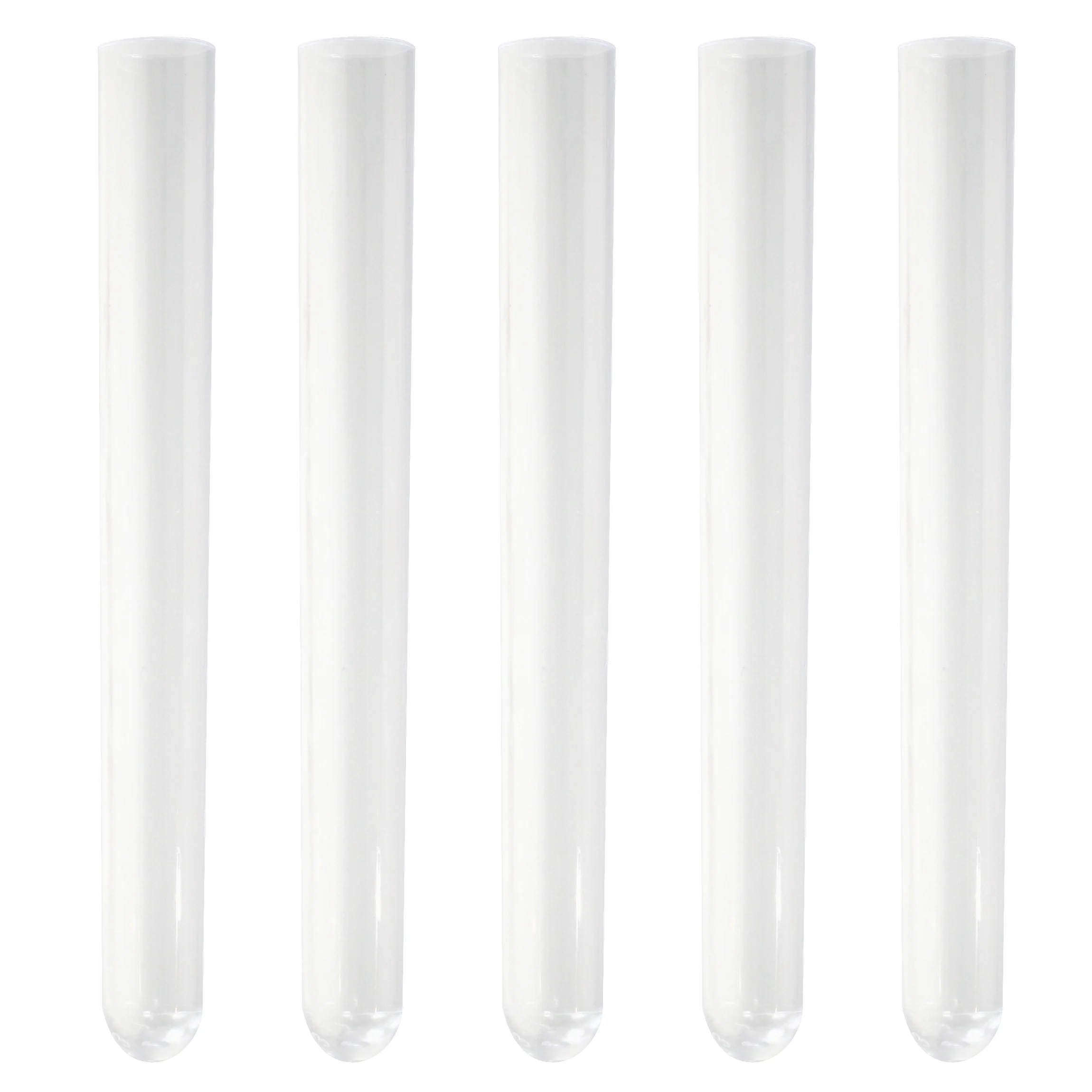 Winco CR-1610CL Bar Maid Shooter Tubes, Clear - 100 Pieces/Pack - Image 2