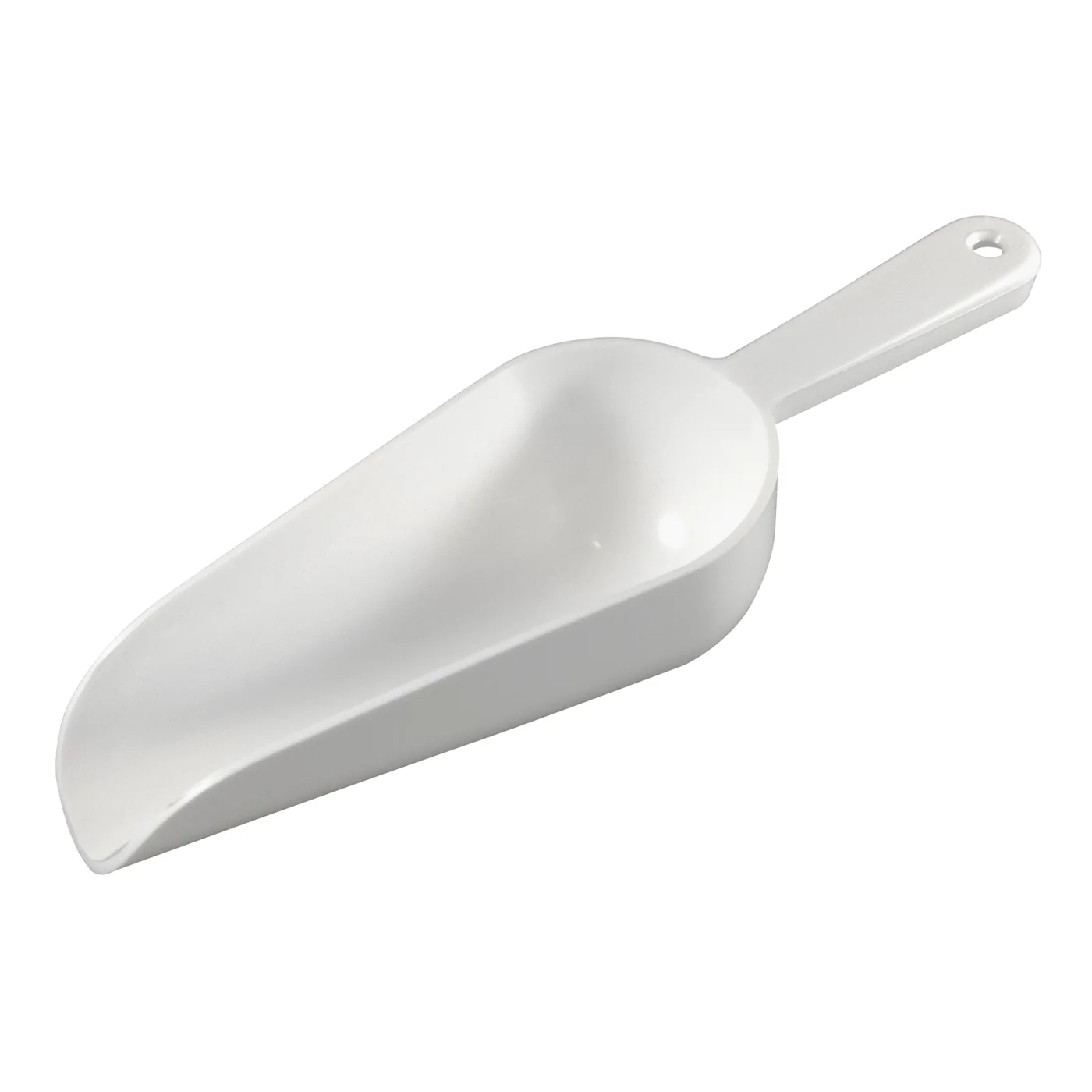 Winco CR-846W Bar Maid 6 oz Polyethylene Round Bowl Scoop