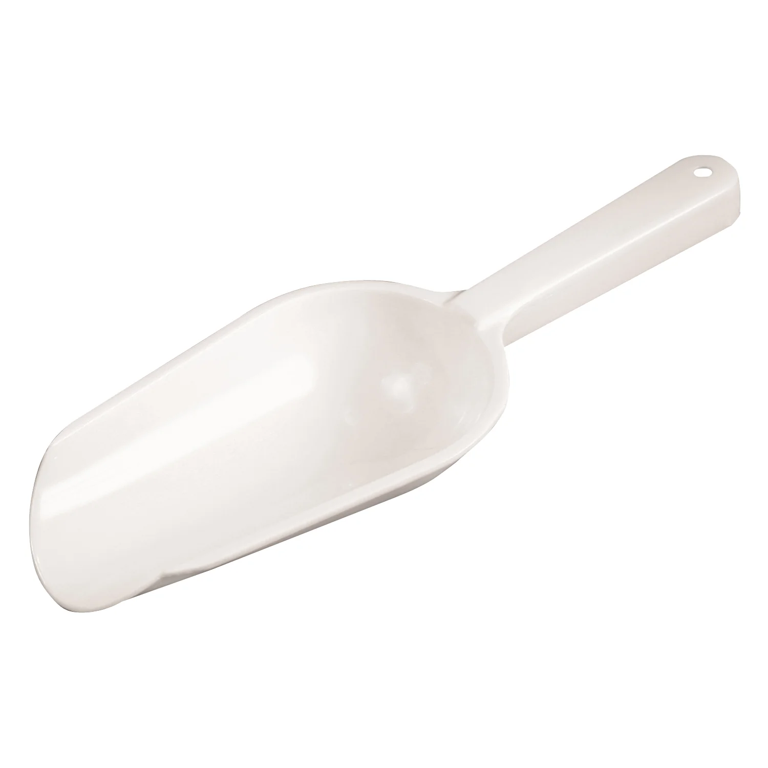 Winco CR-849W Bar Maid 8 oz Polyethylene Round Bowl Scoop - Image 2