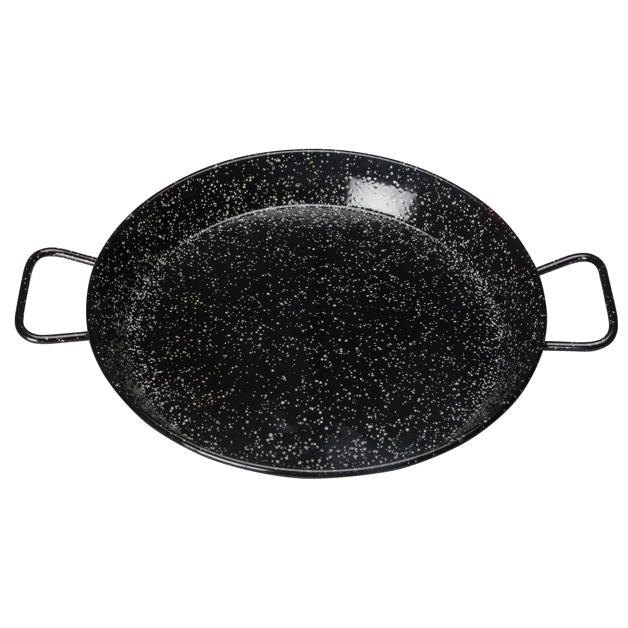 Winco 11" Paella Pan - Enameled Carbon Steel Round Dual Handle