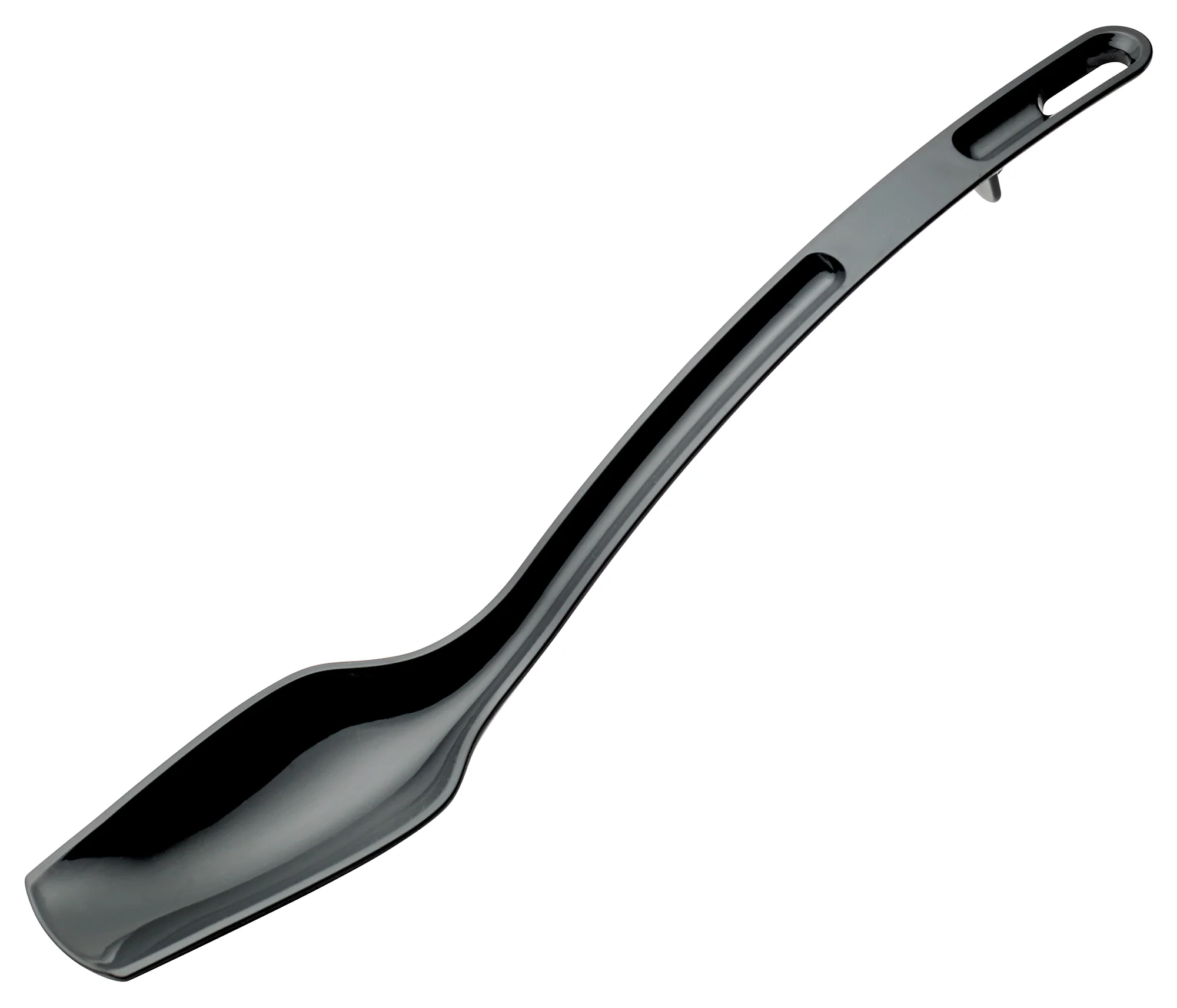 Winco CVBS-10K 3/4 Oz Buffet Spoon to Serve Sauces Black Polycarbonate - Image 2