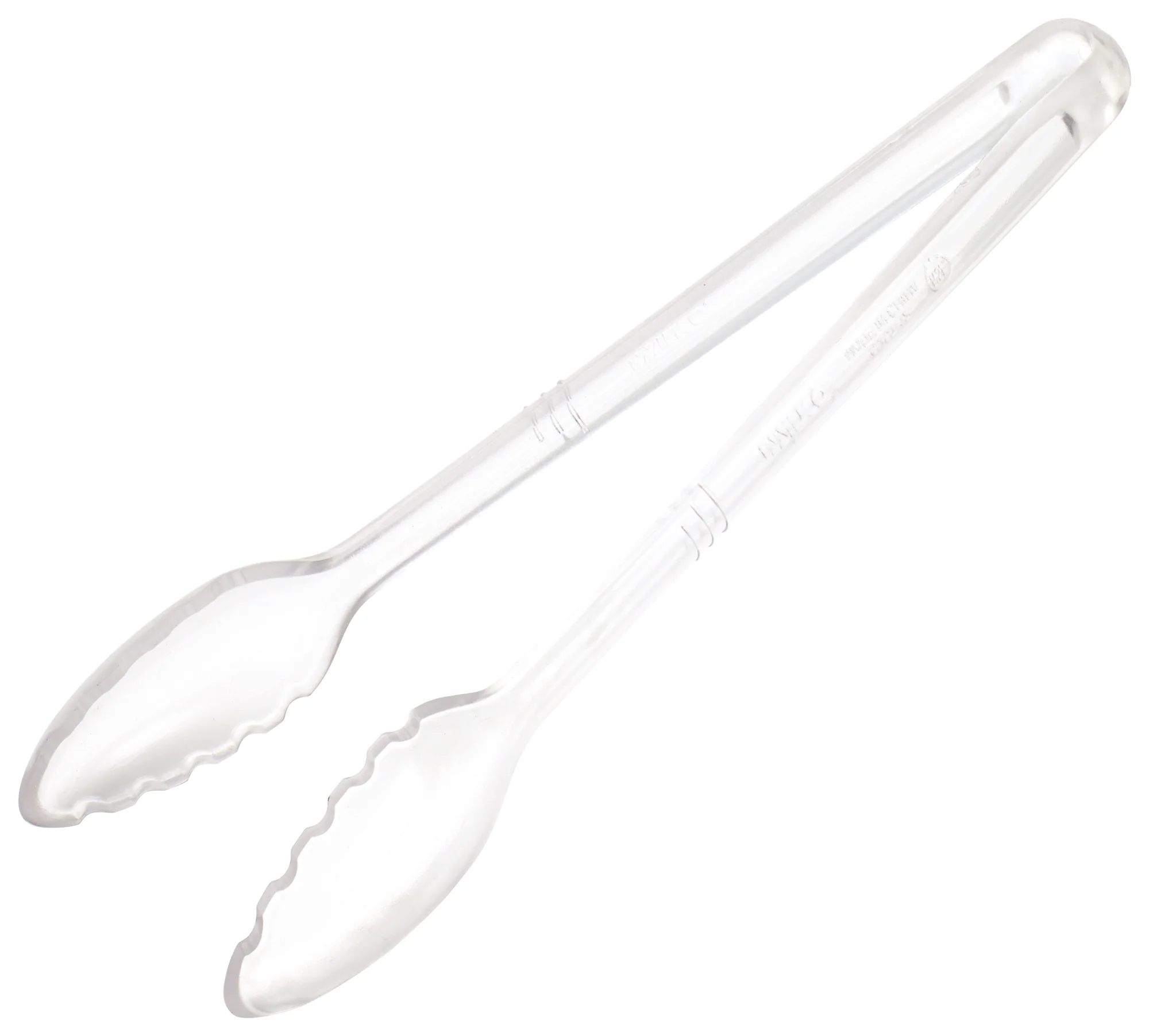 Winco CVST-12C 12 Inch Serving Tong Heat Resistant Polycarbonate Clear - Image 2