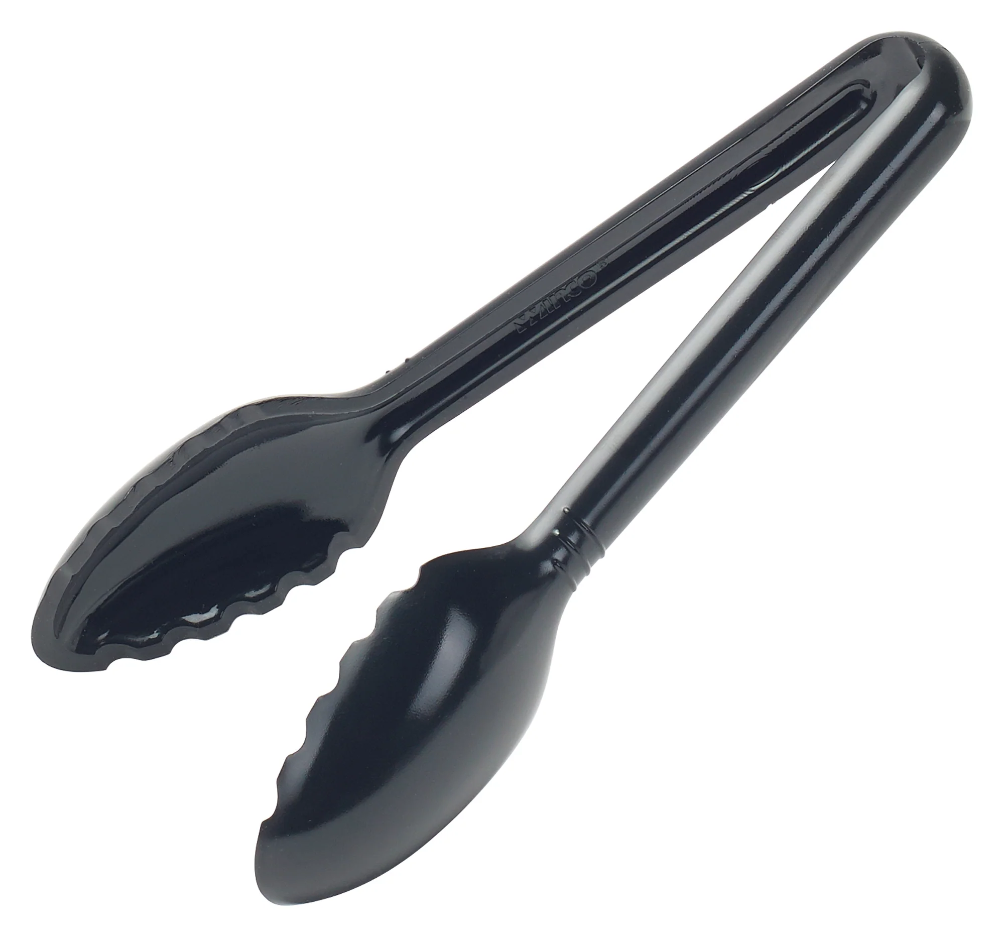 Winco CVST-6K 6 Inch Heat Resistant Serving Tong Polycarbonate Black - Image 2