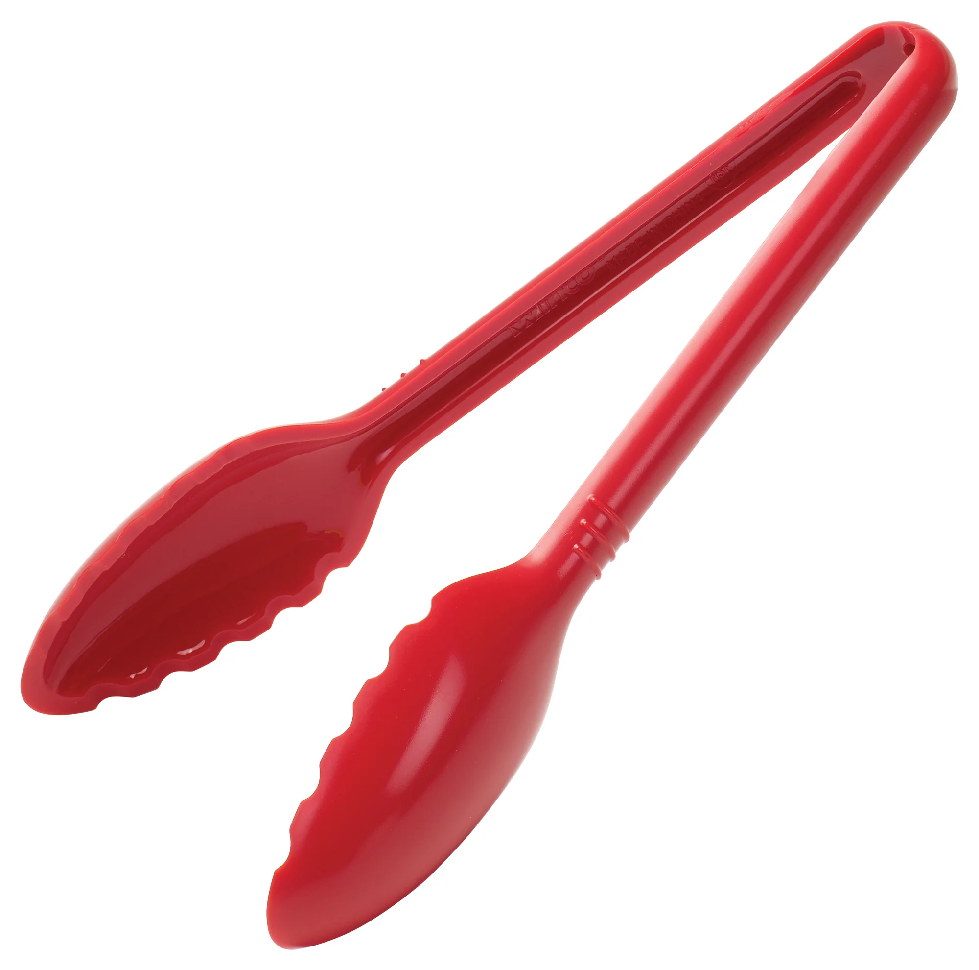 Winco CVST-9R 9 Inch Serving Tong Red Polycarbonate Heat Resistant - Image 2