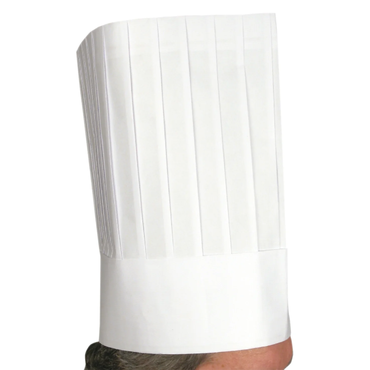 Winco DCH-12 Disposable Chef's Hat 12 Inch Signature Chef 10 Pieces Bag
