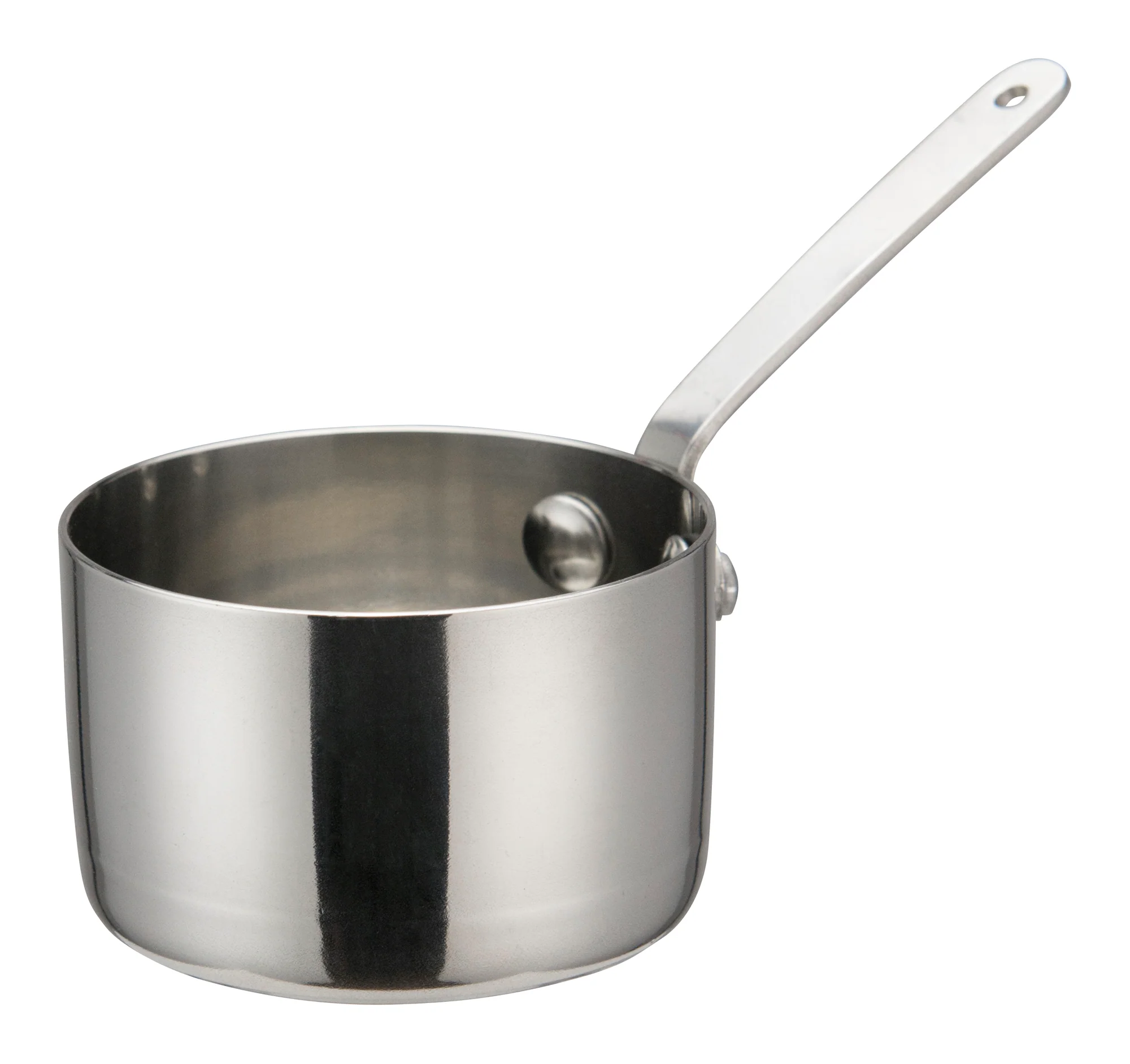 Winco DCWA-102S 5 Oz Mini Sauce Pan Round Stainless Steel with Compact Design - Image 2