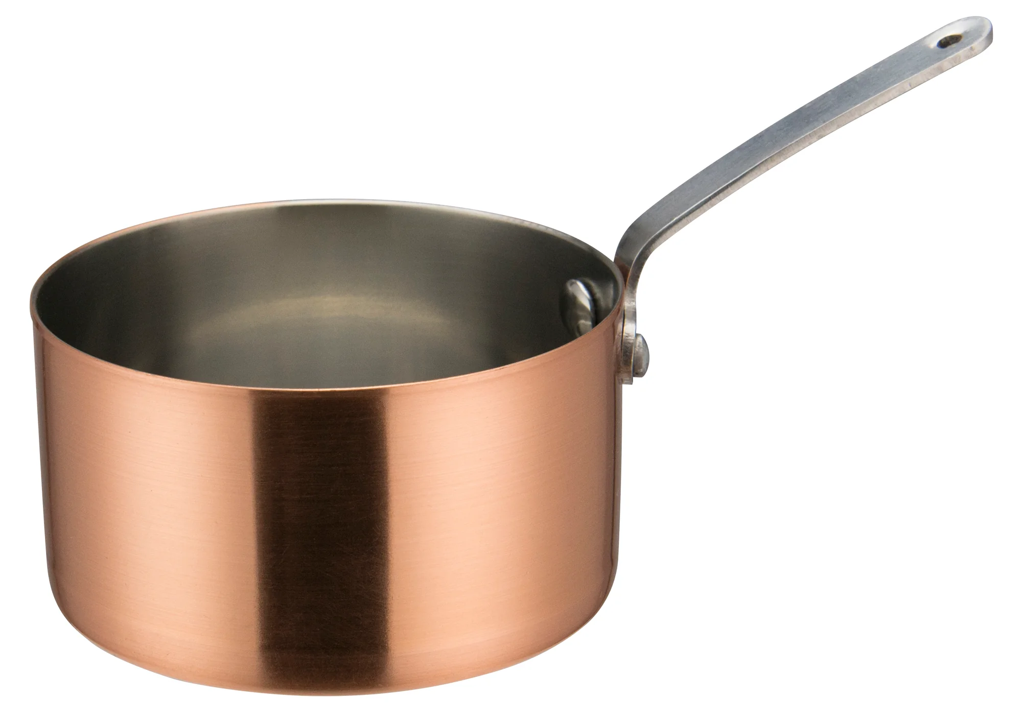 Winco DCWA-205C 18 Oz Copper Mini Sauce Pan Round Design - Image 2