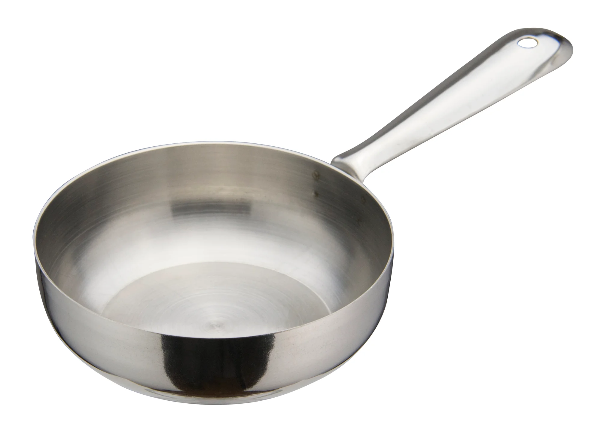 Winco DCWC-101S 7 Oz Fry Pan Round Stainless Steel 4 Inch Diameter - Image 2