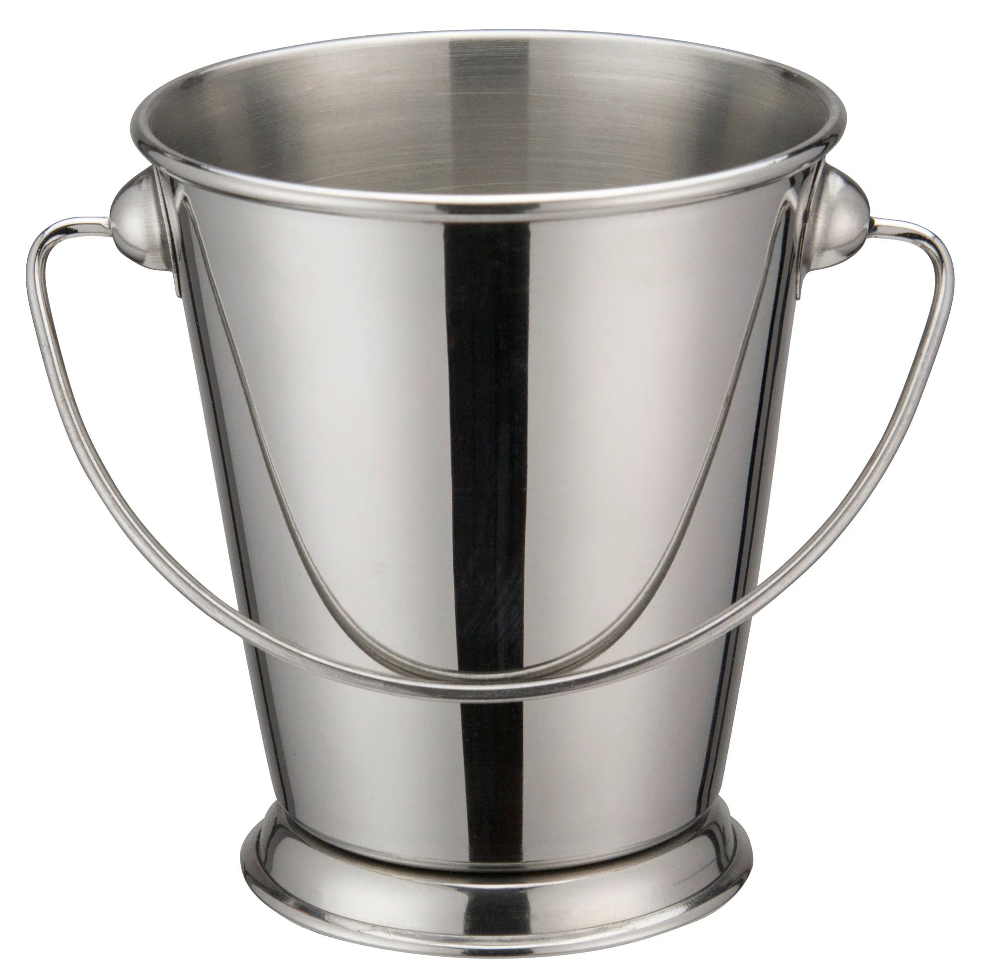 Winco DDSA-107S 28 Oz Mini Pail with Handle Stainless Steel Serving Pail - Image 2