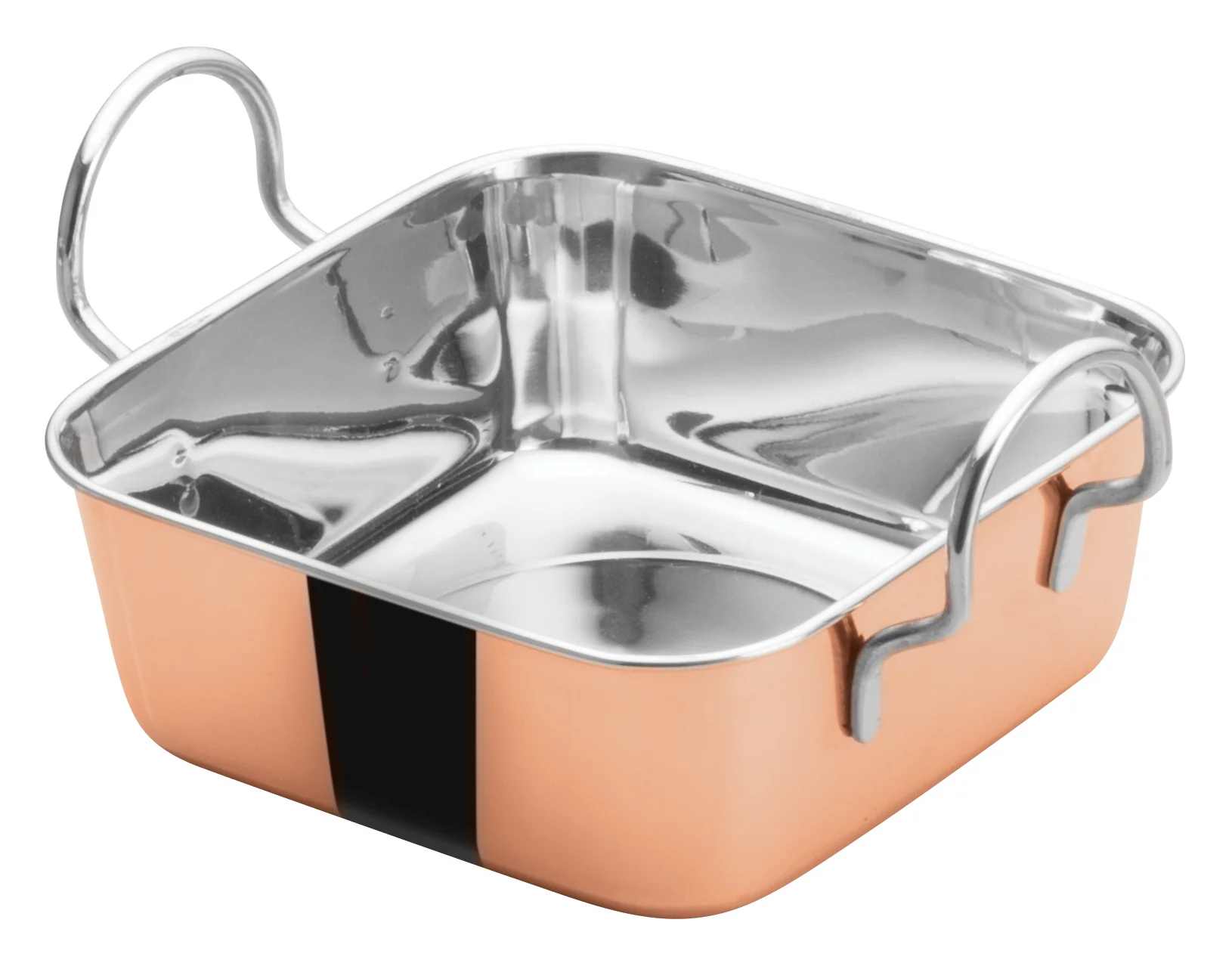 Winco DDSB-202C 24 Oz Mini Roasting Pan Copper-plated Square Cookware
