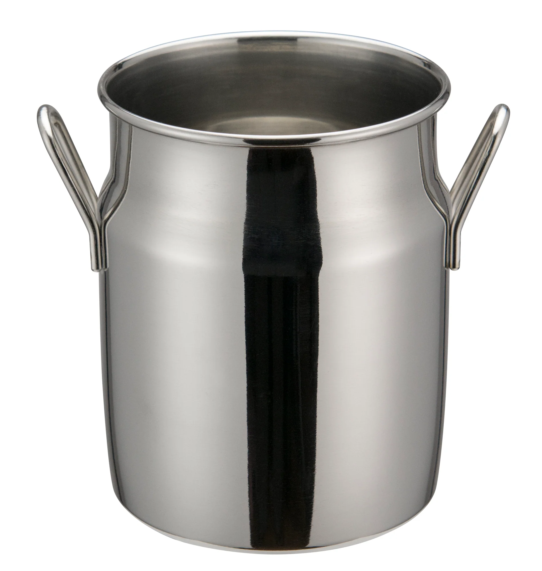 Winco DDSD-103S 14 Oz Mini Milk Can with Handles Stainless Steel - Image 2