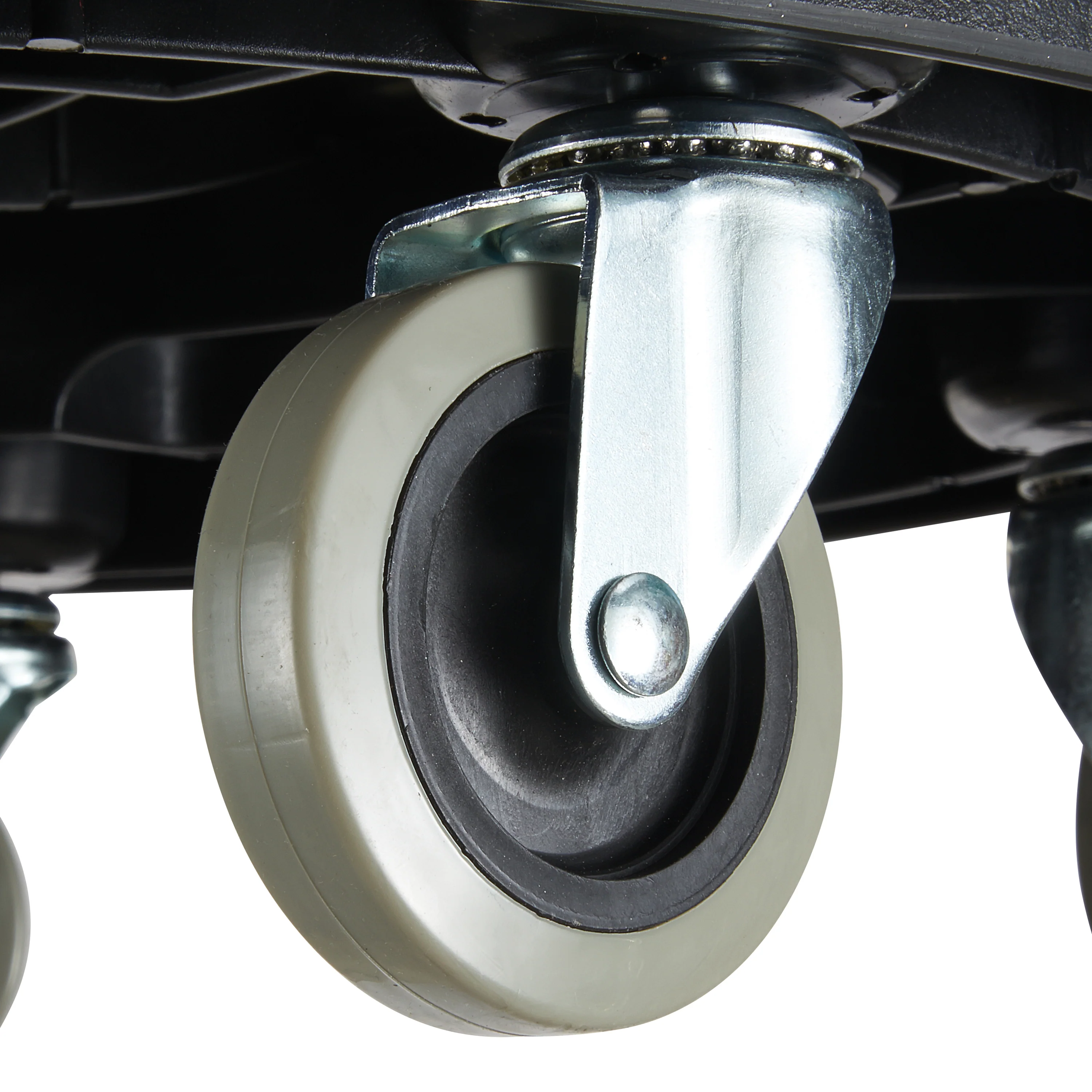 Winco DLR-18 18 Inch Dolly Heavy Duty Black Plastic for Transport - Image 4