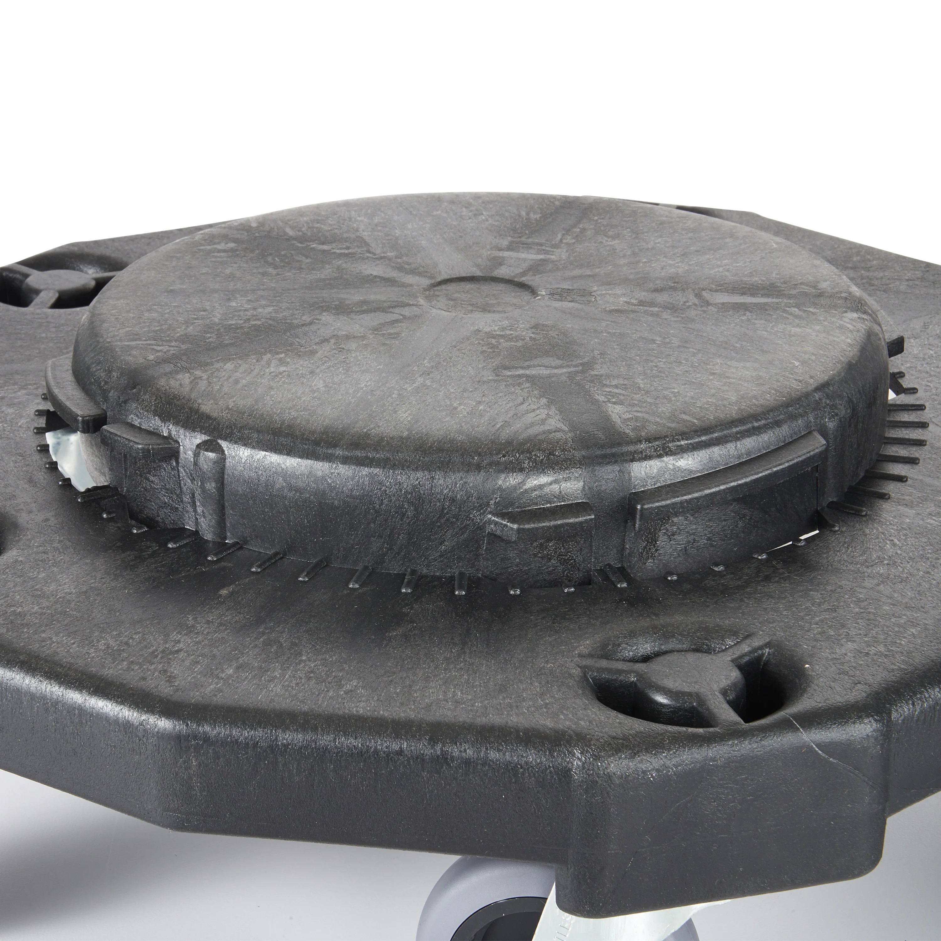 Winco DLR-18 18 Inch Dolly Heavy Duty Black Plastic for Transport - Image 5