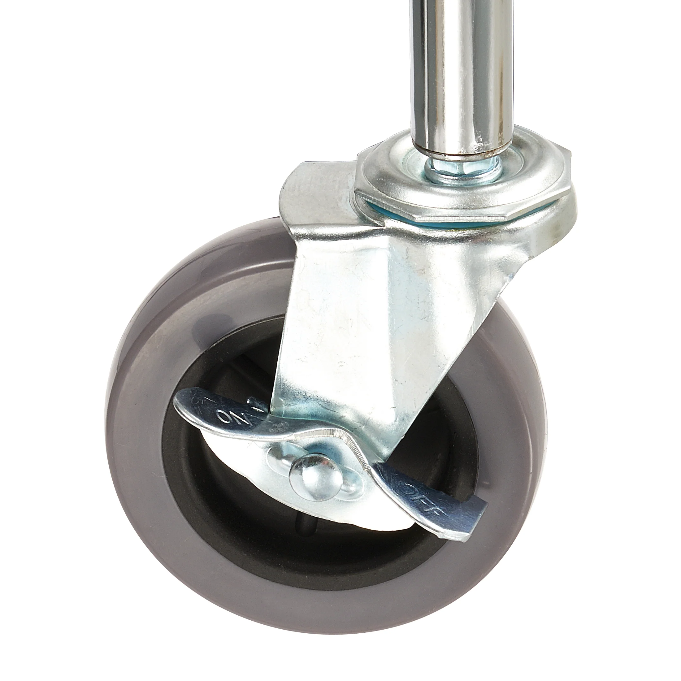 Winco DWR-CTB 3-3/4 Inch Diameter Caster with Brake for Dollies - Image 2