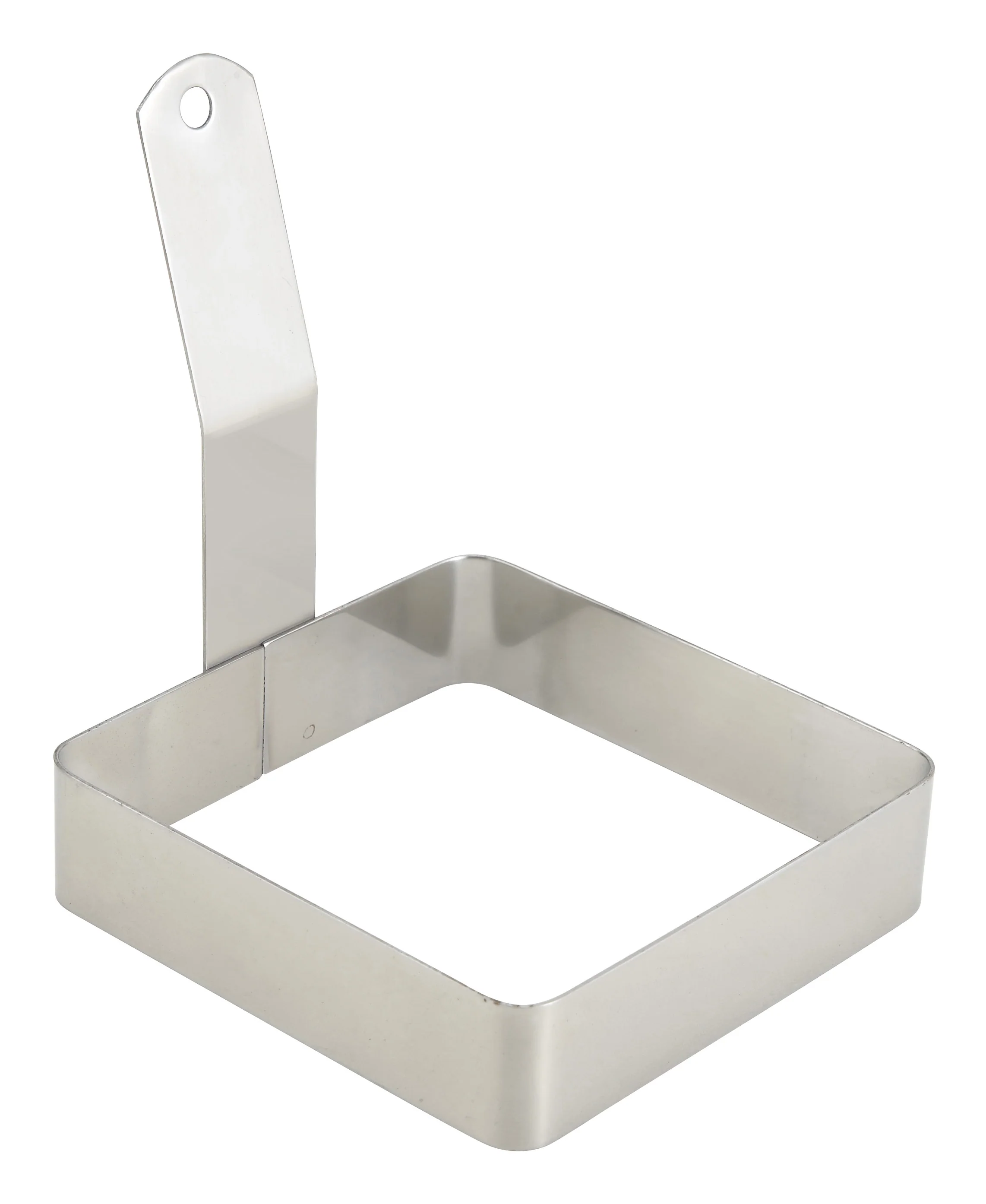 Winco EGRS-44 4 Inch Square Egg Ring Stainless Steel with Uniform Shaping - Image 2