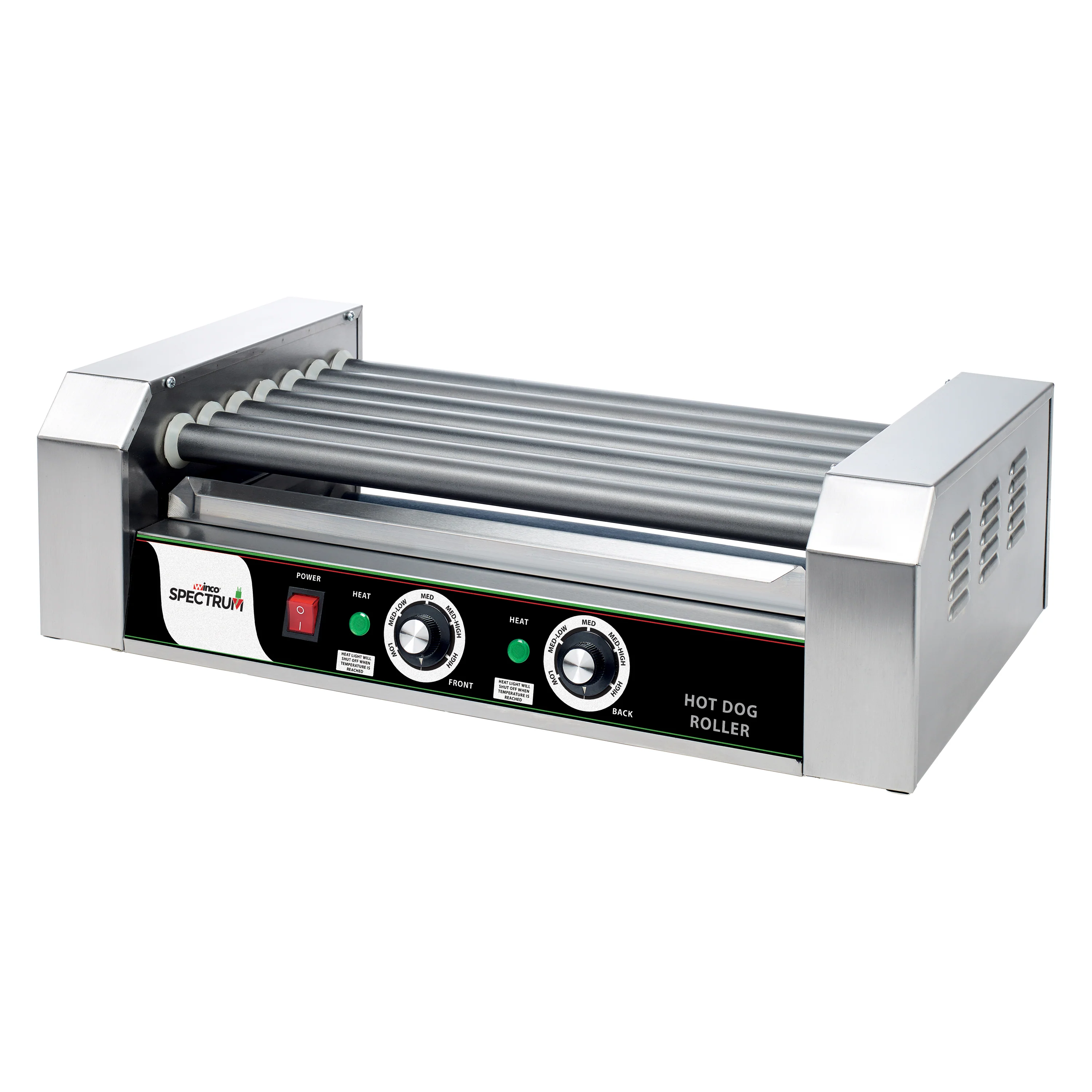 Winco EHDG-7R 23 Inch RollsRight Hot Dog Grill Roller Capacity 18 Hot Dogs - Image 3