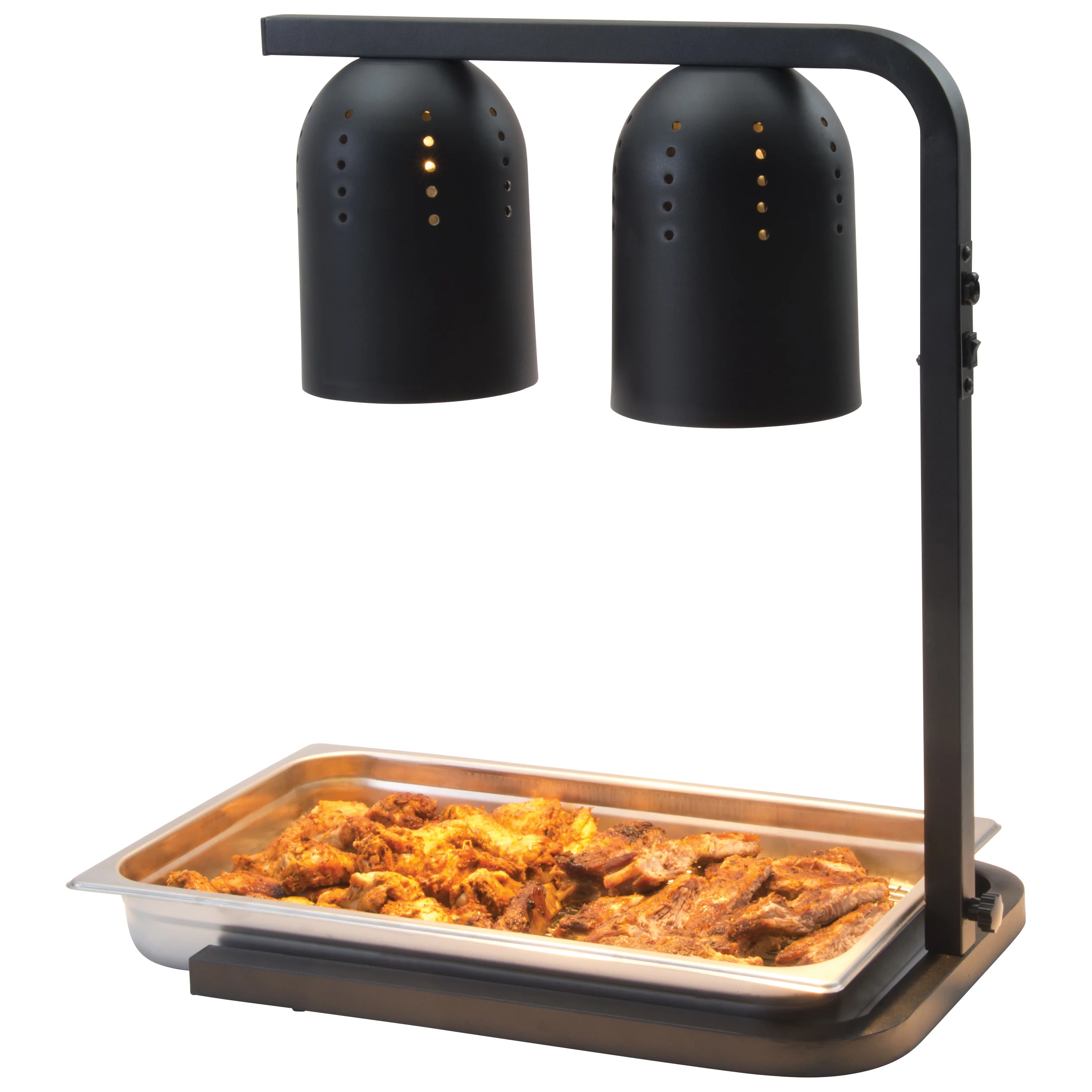 Winco EHL-3C 19 Inch Electric Heat Lamp Free Standing Stainless Steel Black - Image 4