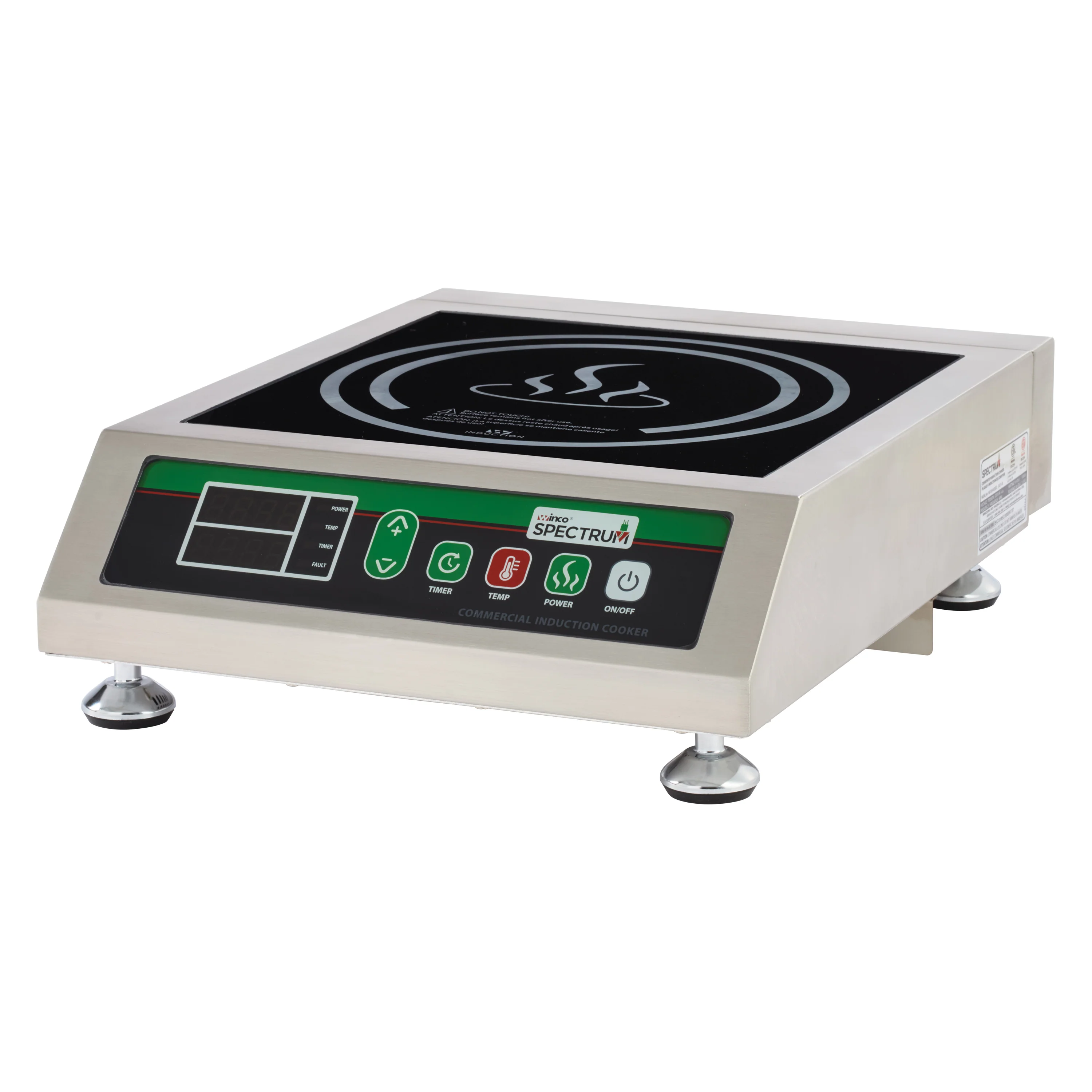 Electric Induction Cooker - Winco EICS-18 1800W Countertop Stainless Steel - Image 4