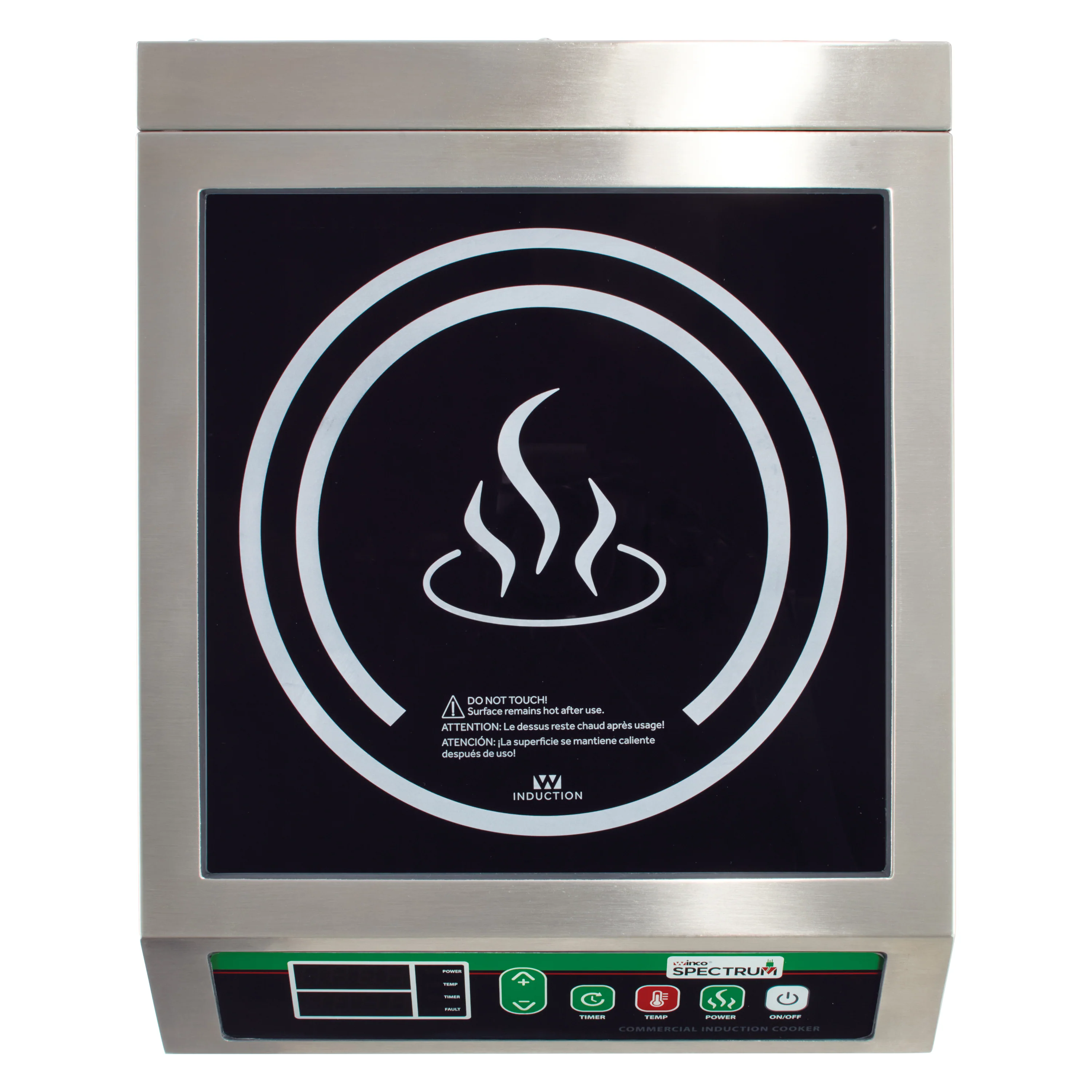 Winco EICS-18C 11-13/16 Inch Electric Induction Cooker with Timer and Auto Shut-Off - Image 3