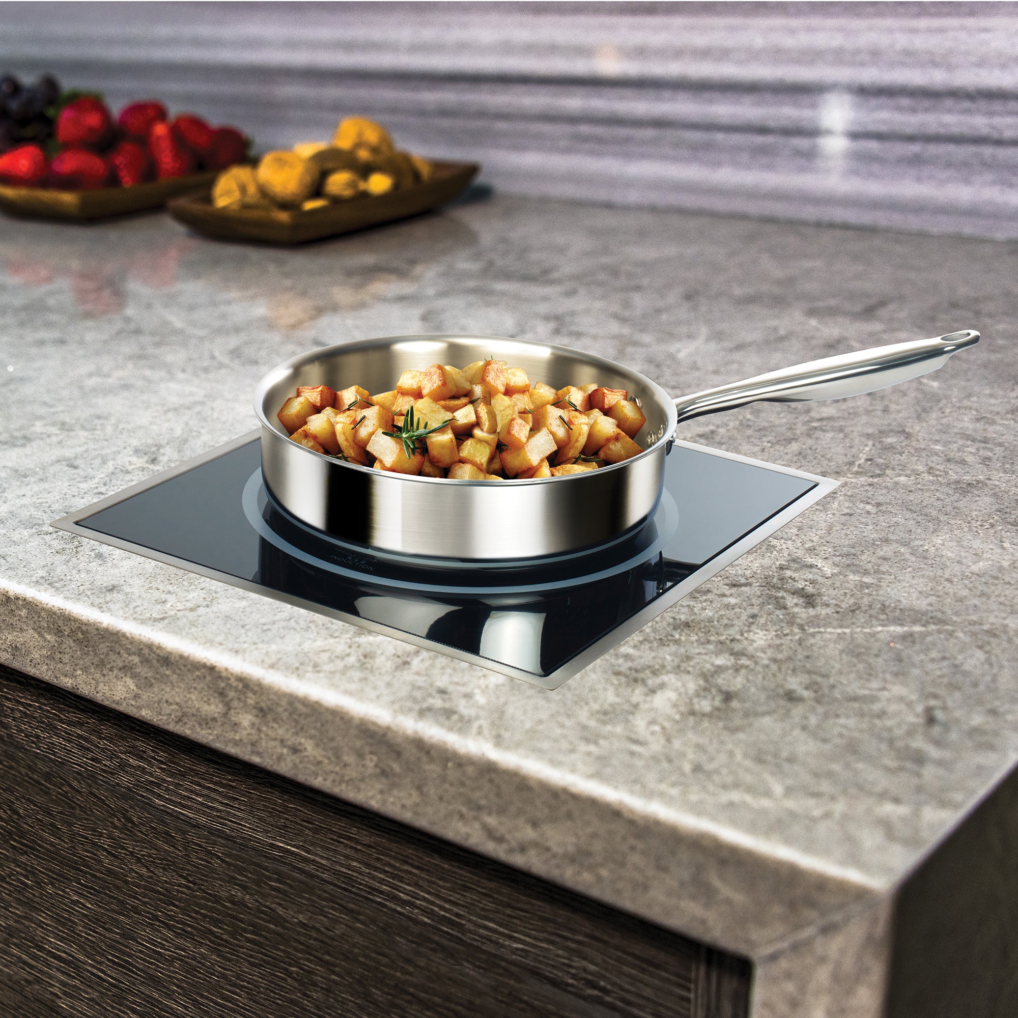 Winco EIDS-18 12 Inch Electric Induction Cooker with Ceramic Glass Surface - Image 3