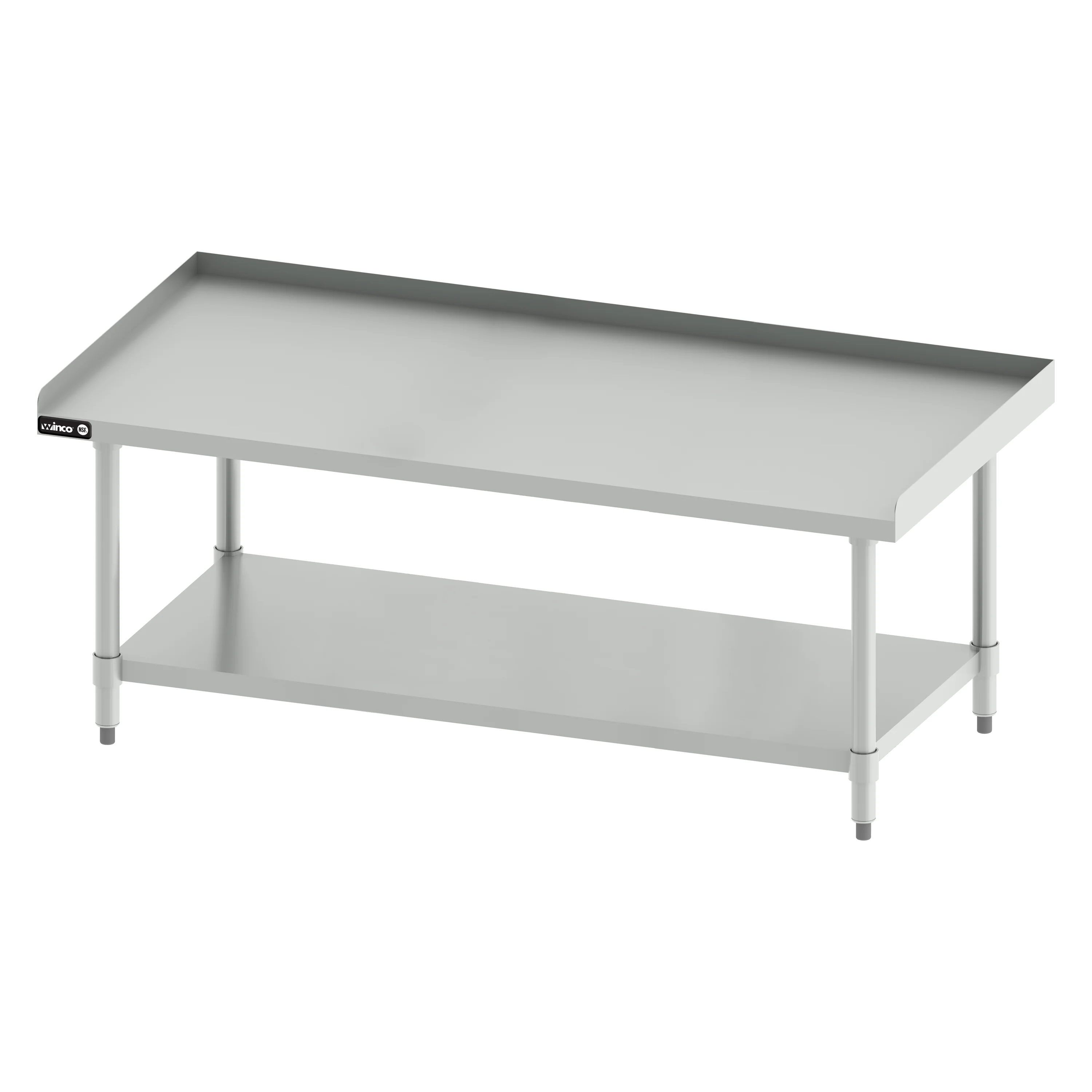 Winco ES-6030 60 Inch Stainless Steel Equipment Stand with Galvanized Base - Image 2