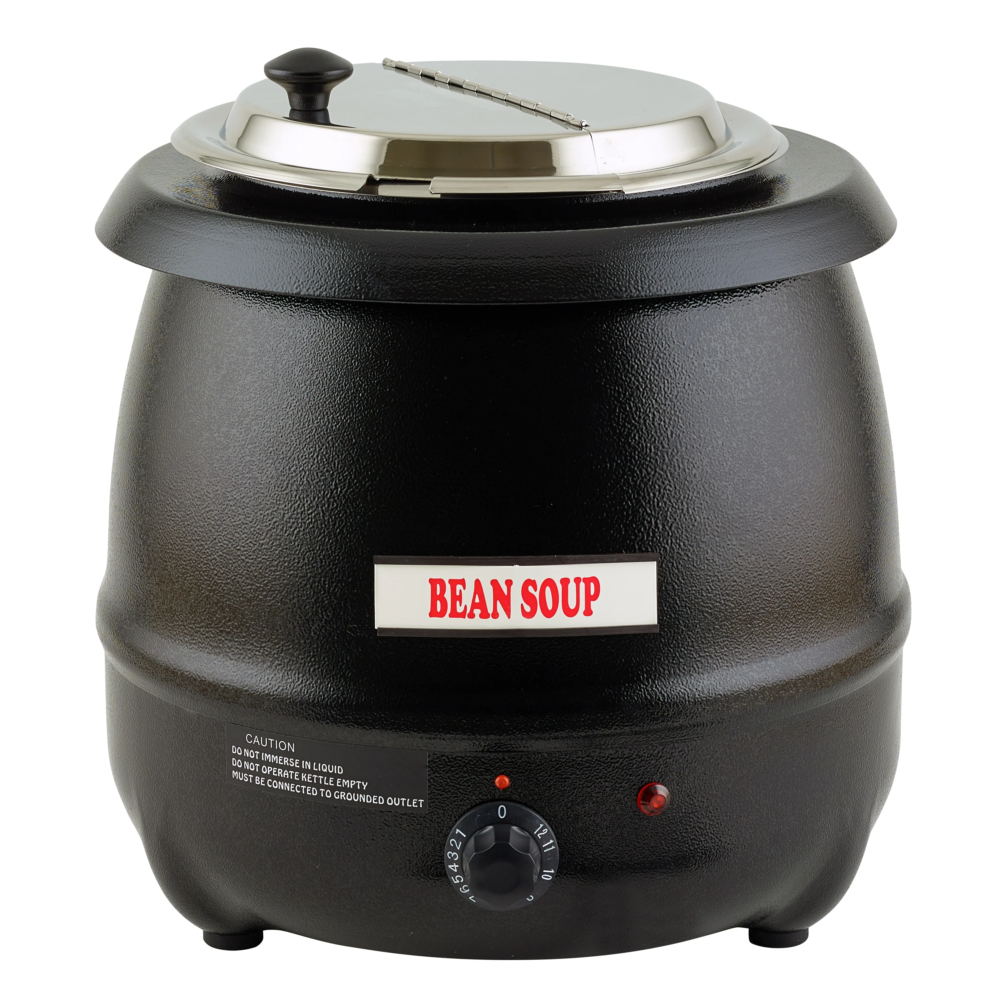 Winco ESW-66-I Electric 10 Qt Deluxe Black Kettle Soup Warmer Set, 2200V - Image 2