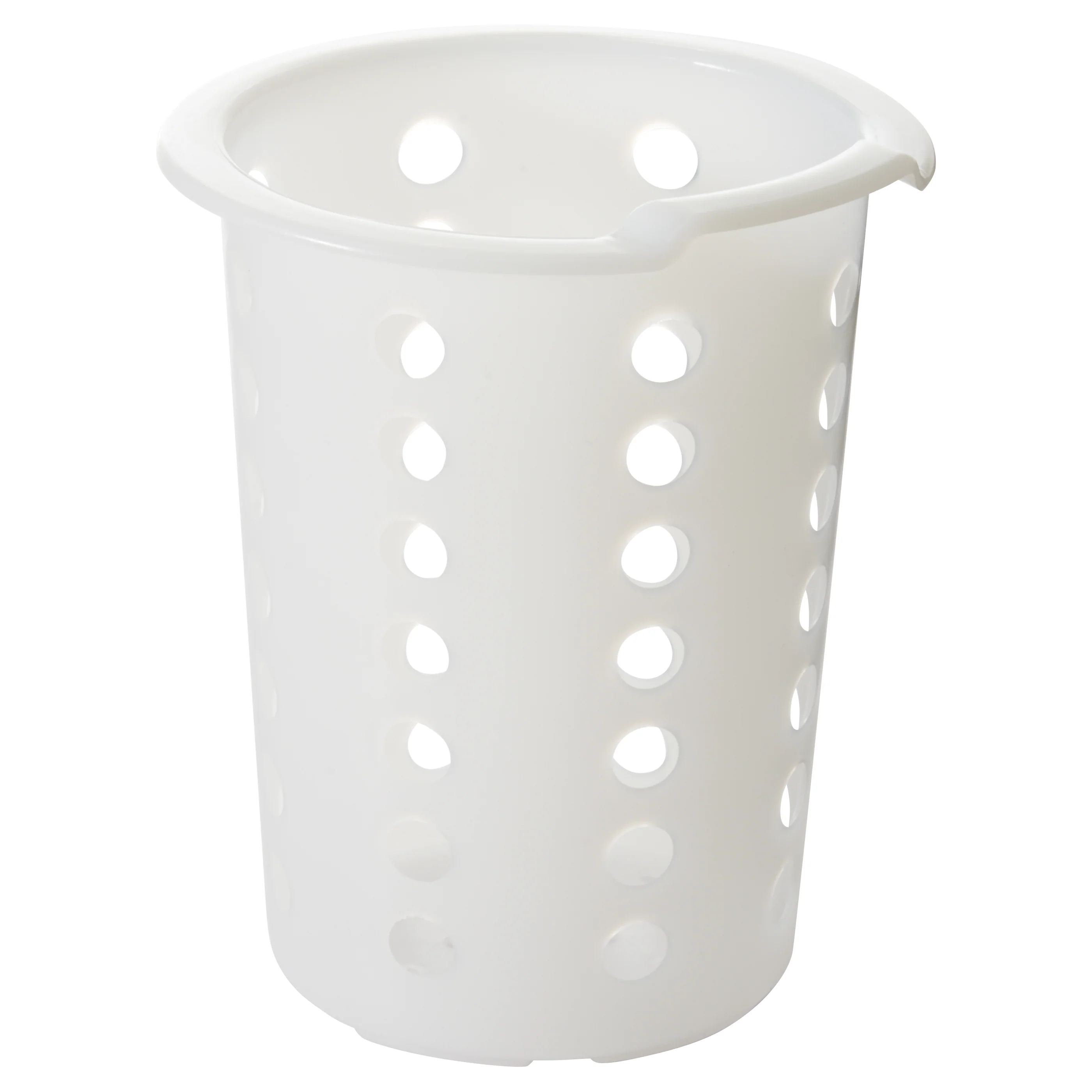 Winco FC-PL Flatware Cylinder Perforated Plastic 4-Inch Diameter Insert