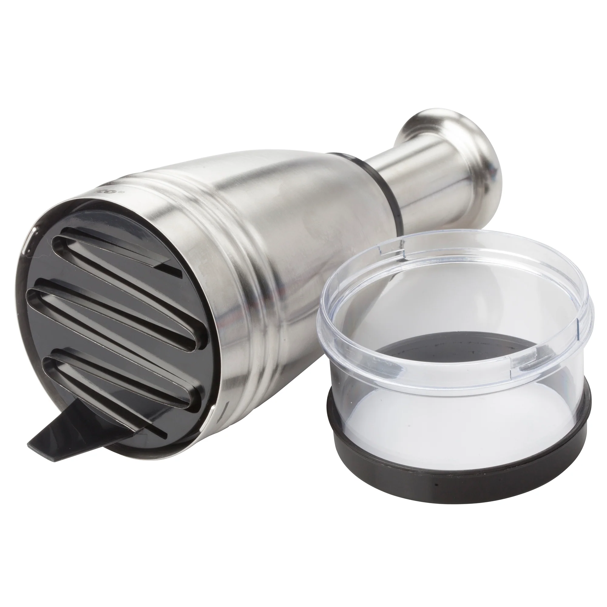Winco FCS-3 3 Inch Round Manual Food Chopper with Rotating Zigzag Blade Stainless Steel - Image 3