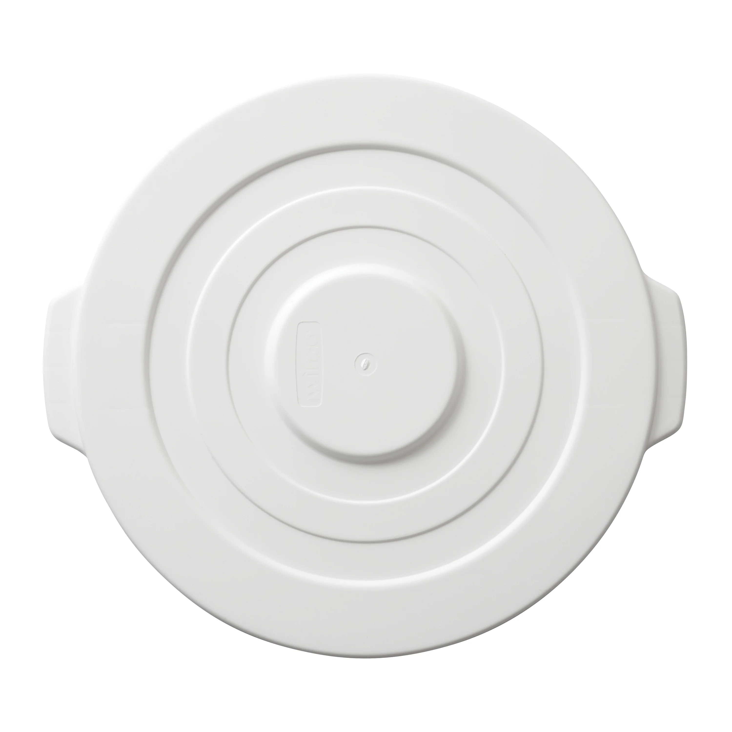 Winco FCW-10L Lid for 10 Gallon Round Trash Receptacle BPA Free Plastic White